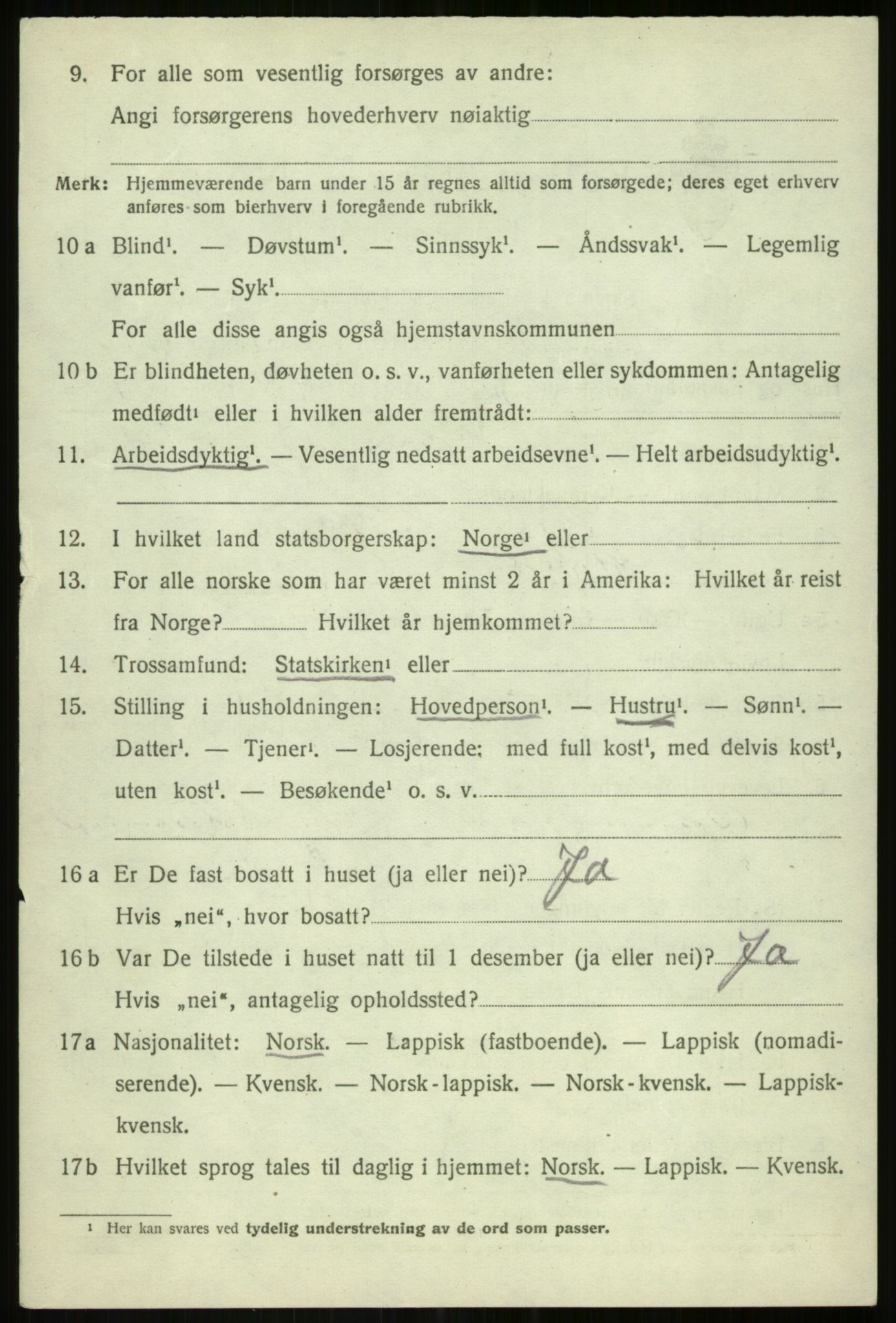 SATØ, 1920 census for Bardu, 1920, p. 3321