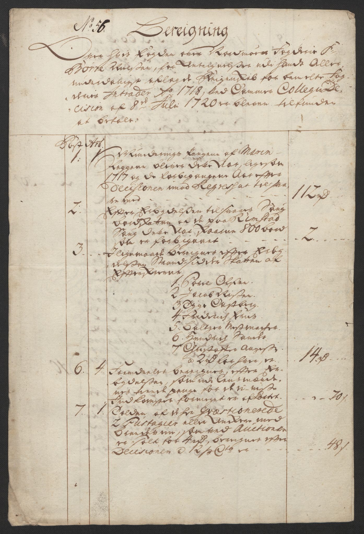 Rentekammeret inntil 1814, Reviderte regnskaper, Fogderegnskap, AV/RA-EA-4092/R56/L3753: Fogderegnskap Nordmøre, 1720, p. 519