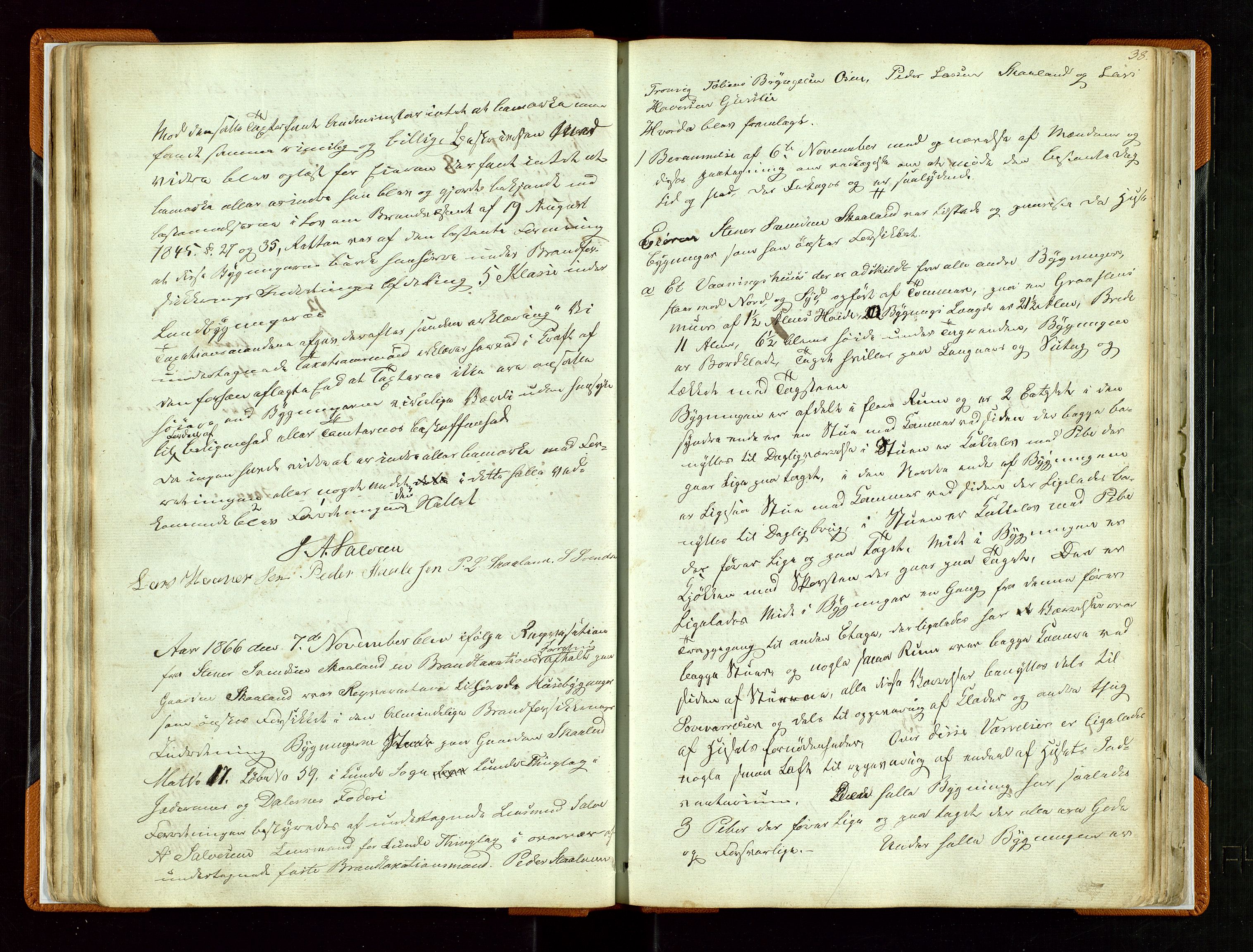 Lund lensmannskontor, AV/SAST-A-100303/Goa/L0001: "Brandtaxations-Protocol", 1848-1878, p. 37b-38a