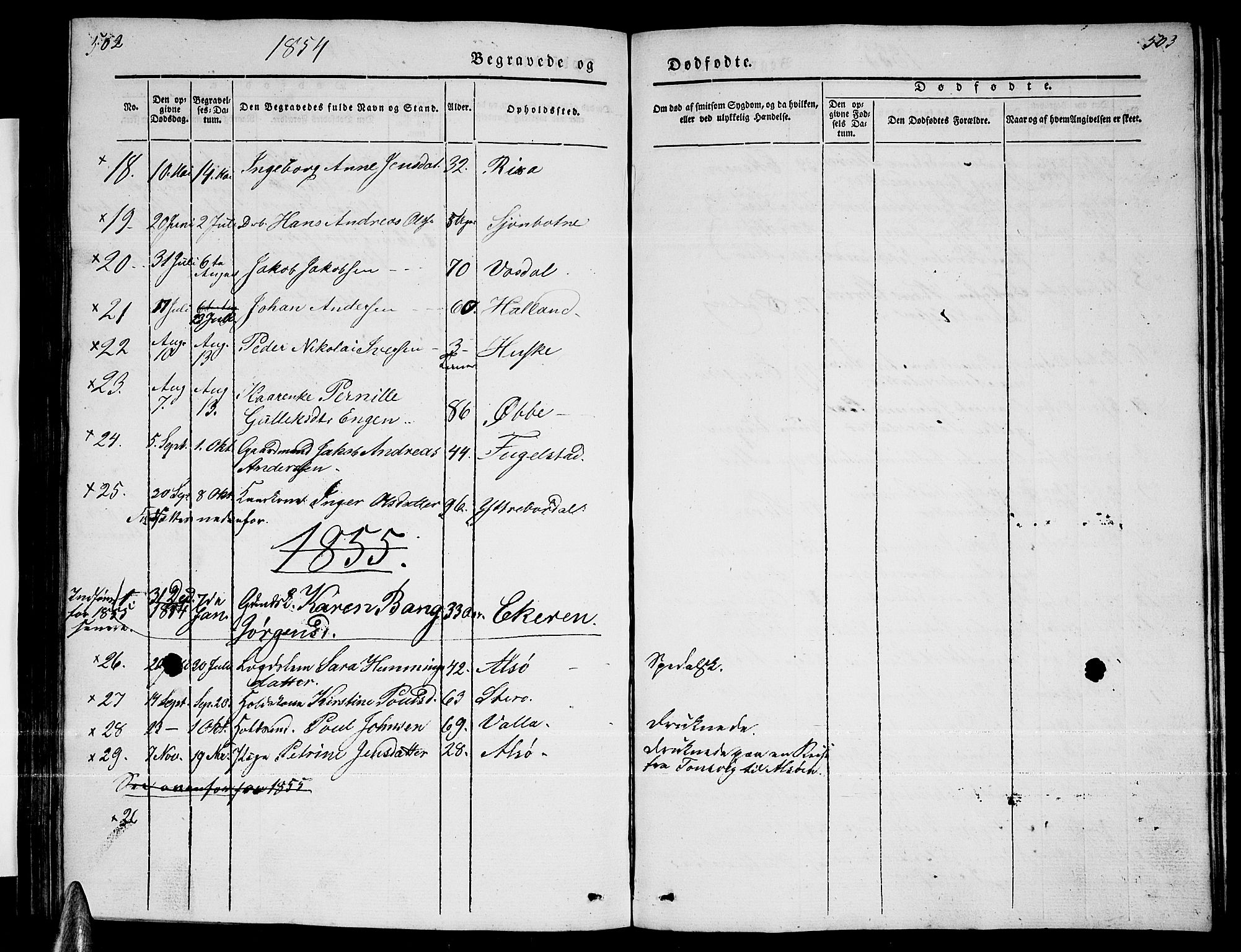Ministerialprotokoller, klokkerbøker og fødselsregistre - Nordland, SAT/A-1459/838/L0555: Parish register (copy) no. 838C02, 1842-1861, p. 502-503