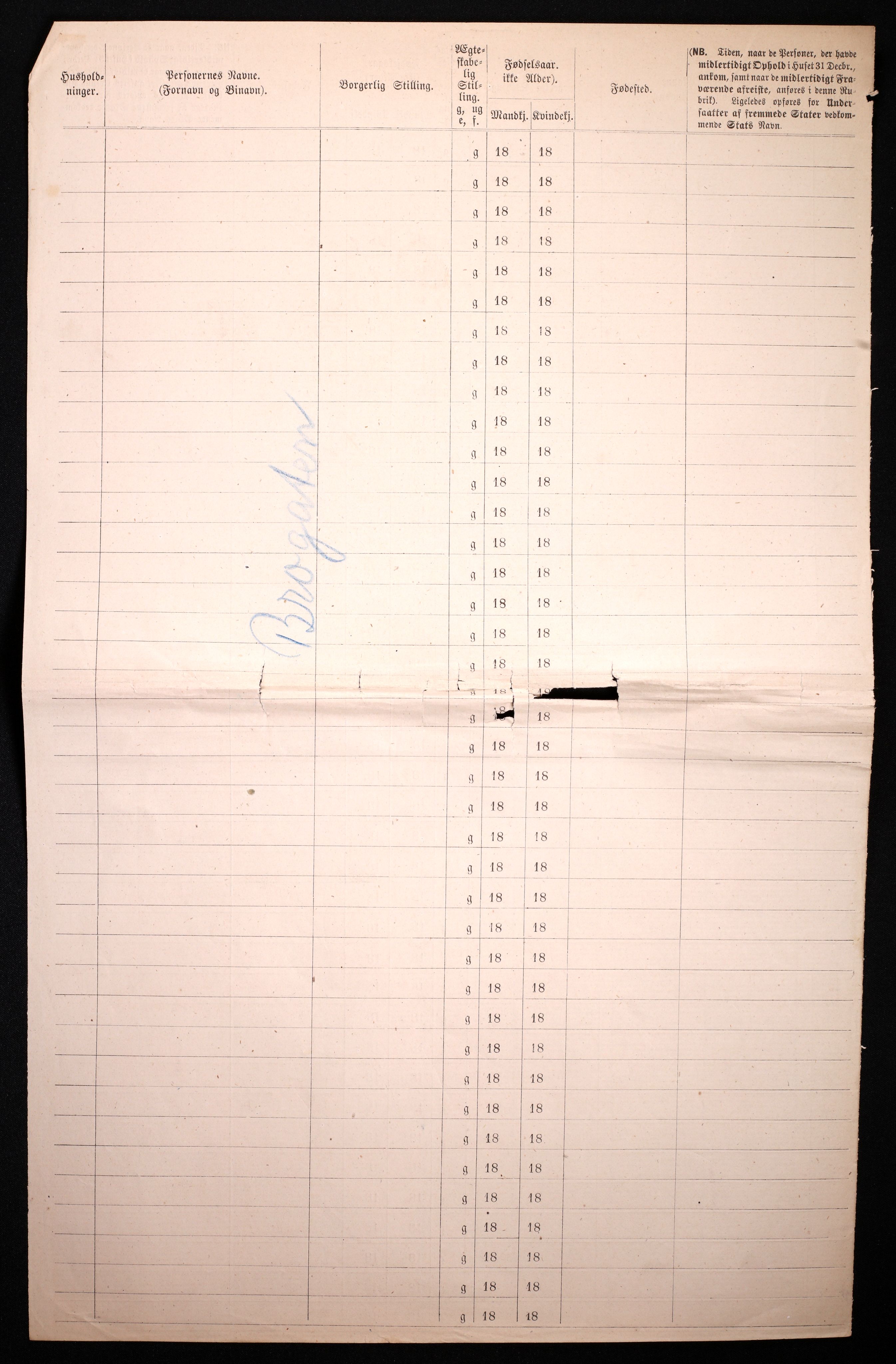 RA, 1870 census for 0301 Kristiania, 1870, p. 454