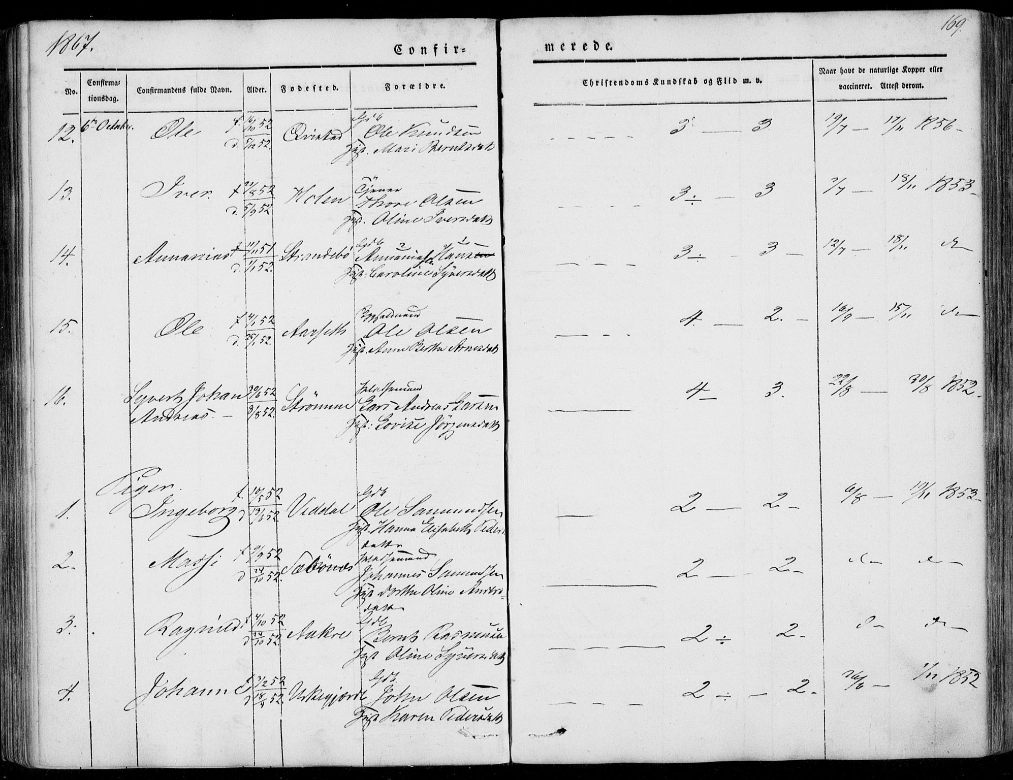 Ministerialprotokoller, klokkerbøker og fødselsregistre - Møre og Romsdal, AV/SAT-A-1454/515/L0209: Parish register (official) no. 515A05, 1847-1868, p. 169