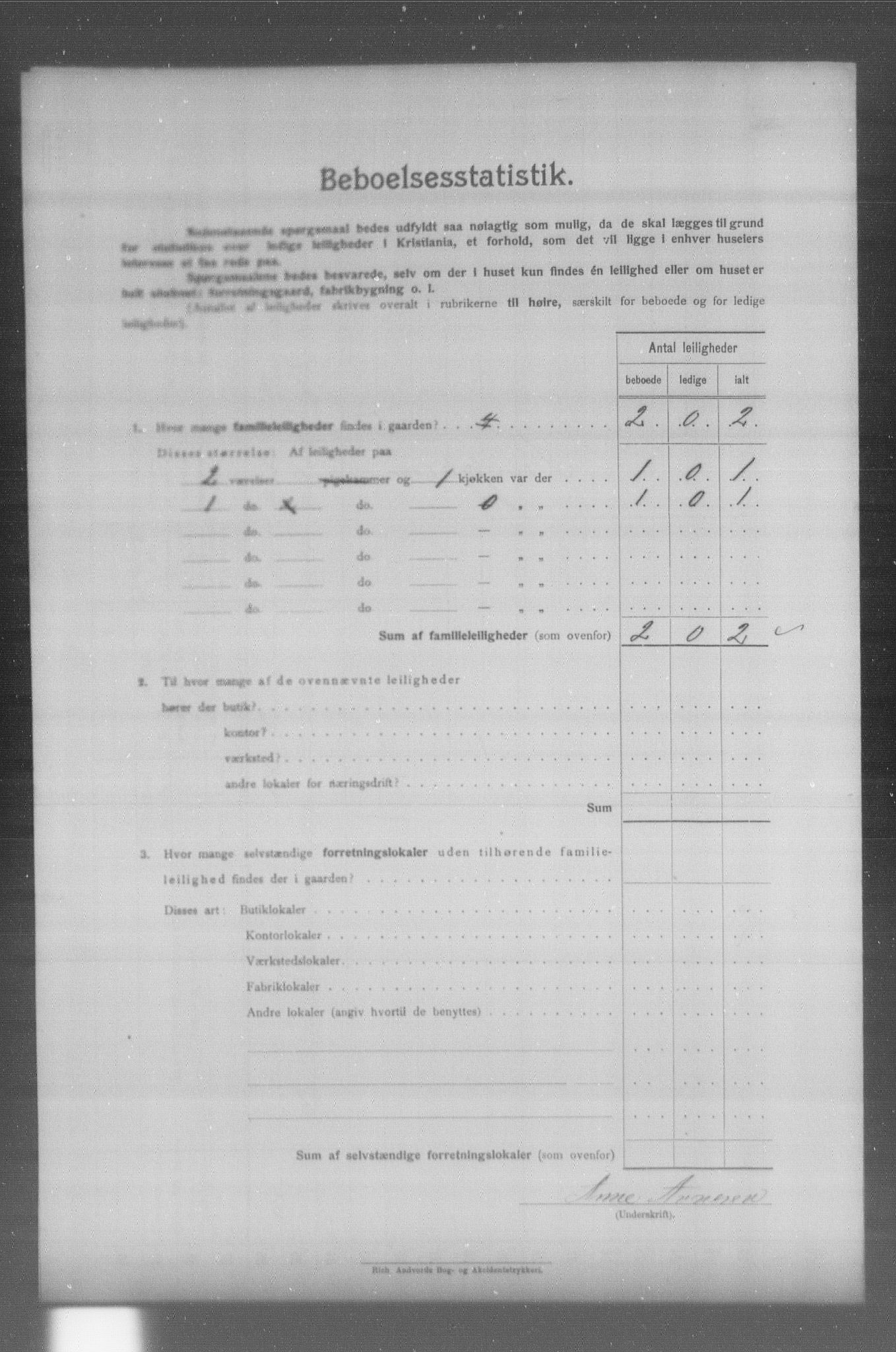 OBA, Municipal Census 1904 for Kristiania, 1904, p. 18652