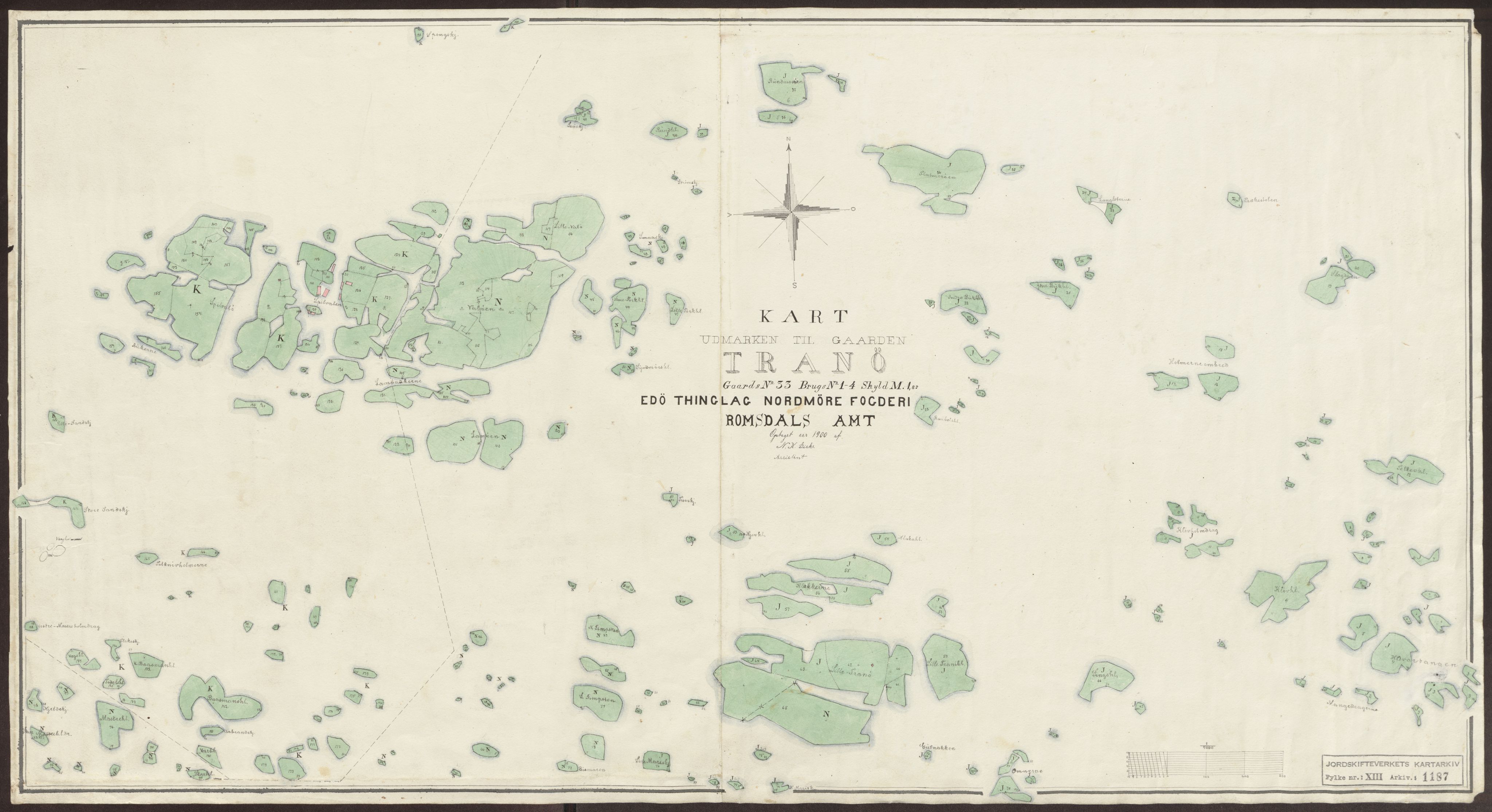 Jordskifteverkets kartarkiv, RA/S-3929/T, 1859-1988, p. 1420