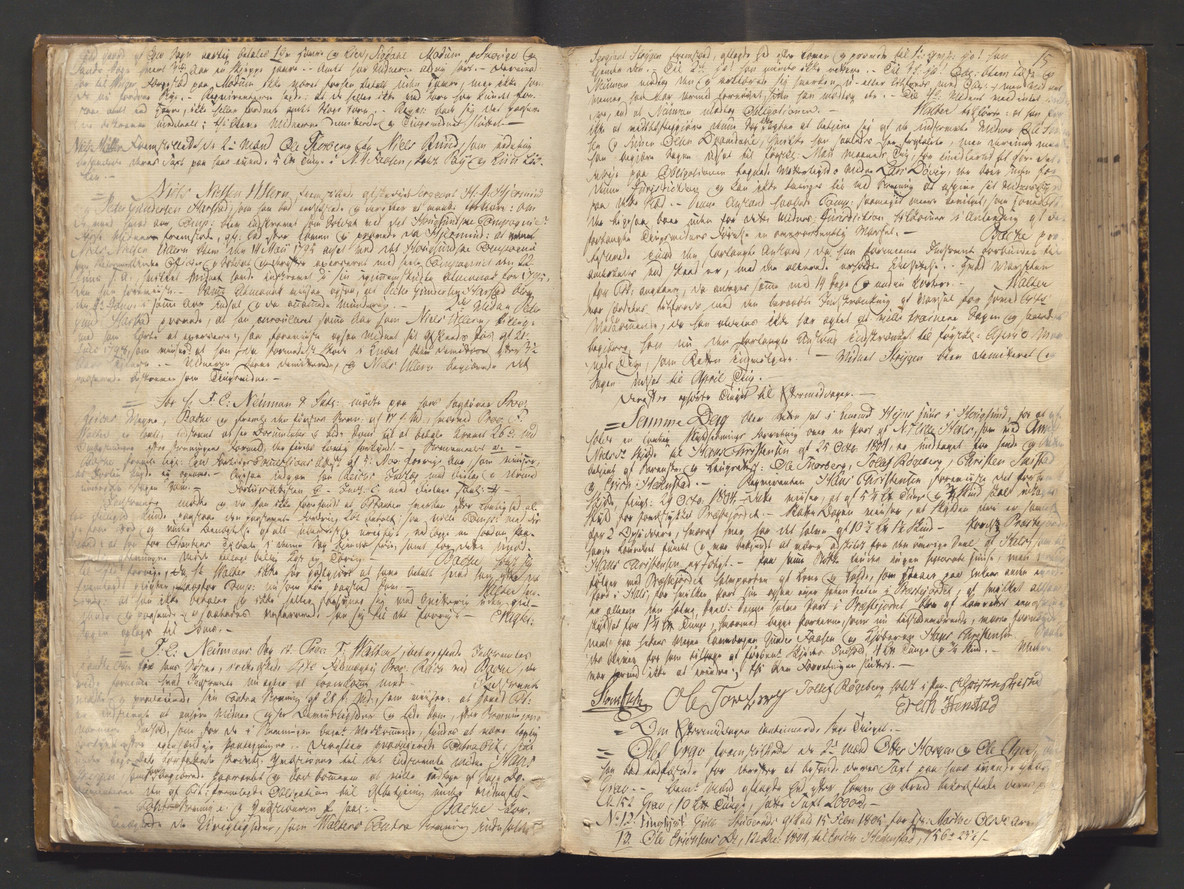 Eiker, Modum og Sigdal sorenskriveri, AV/SAKO-A-123/F/Fa/Fab/L0014: Tingbok, 1804-1810, p. 14b-15a