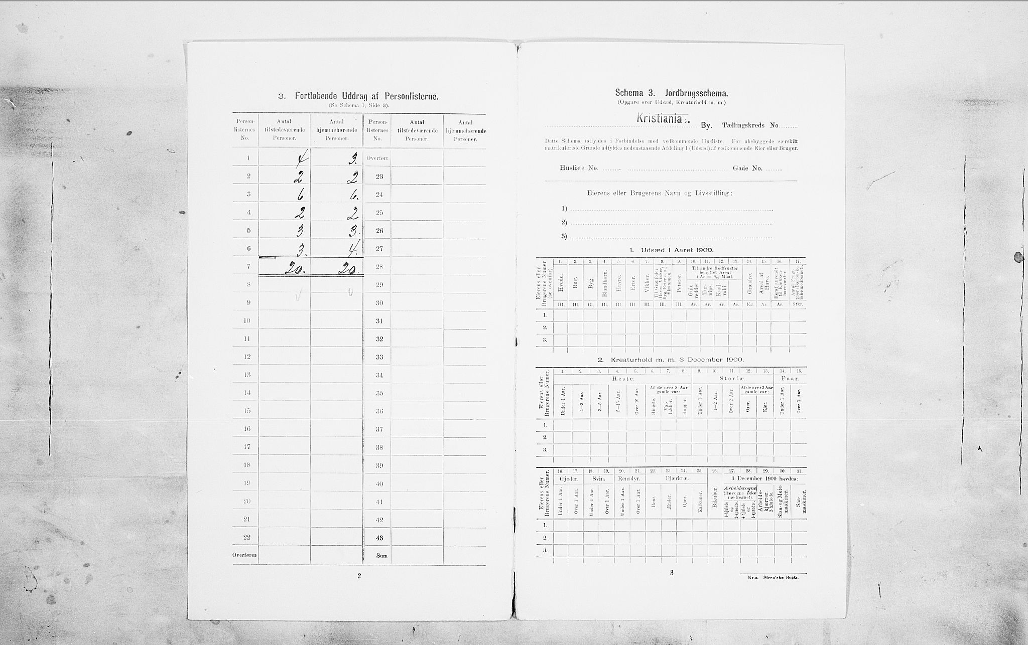 SAO, 1900 census for Kristiania, 1900, p. 86738