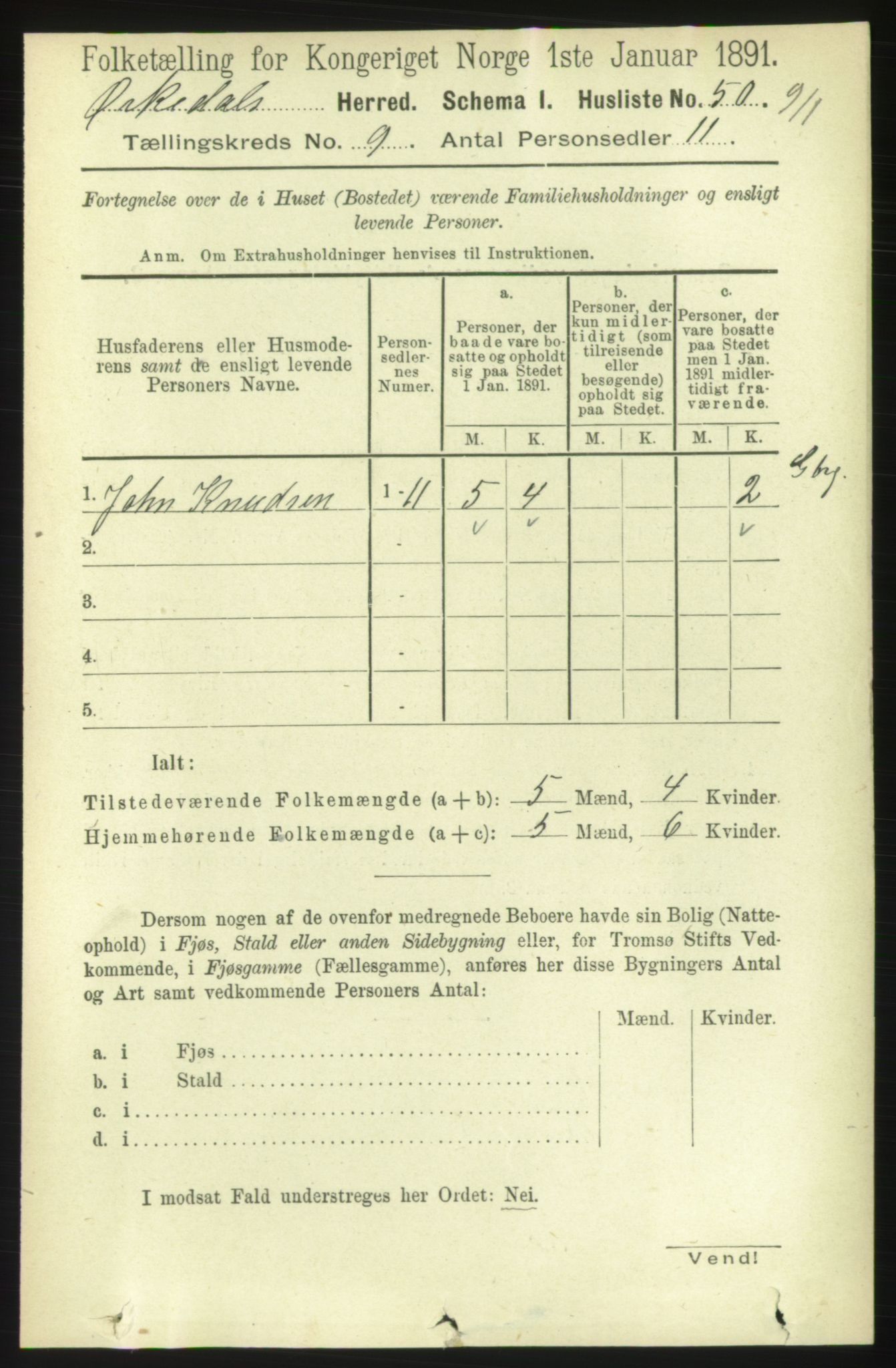 RA, 1891 census for 1638 Orkdal, 1891, p. 4267