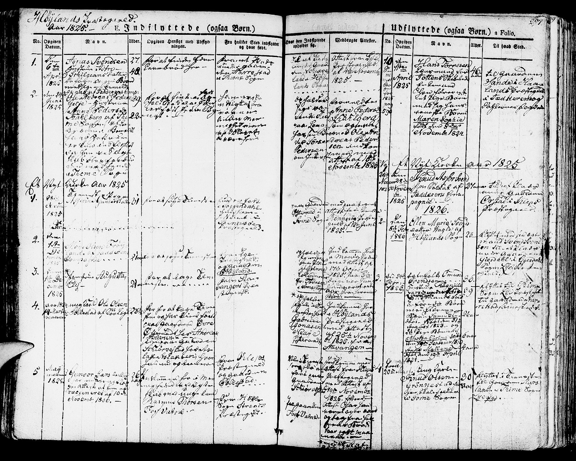 Høyland sokneprestkontor, SAST/A-101799/001/30BA/L0007: Parish register (official) no. A 7 /1, 1825-1841, p. 297