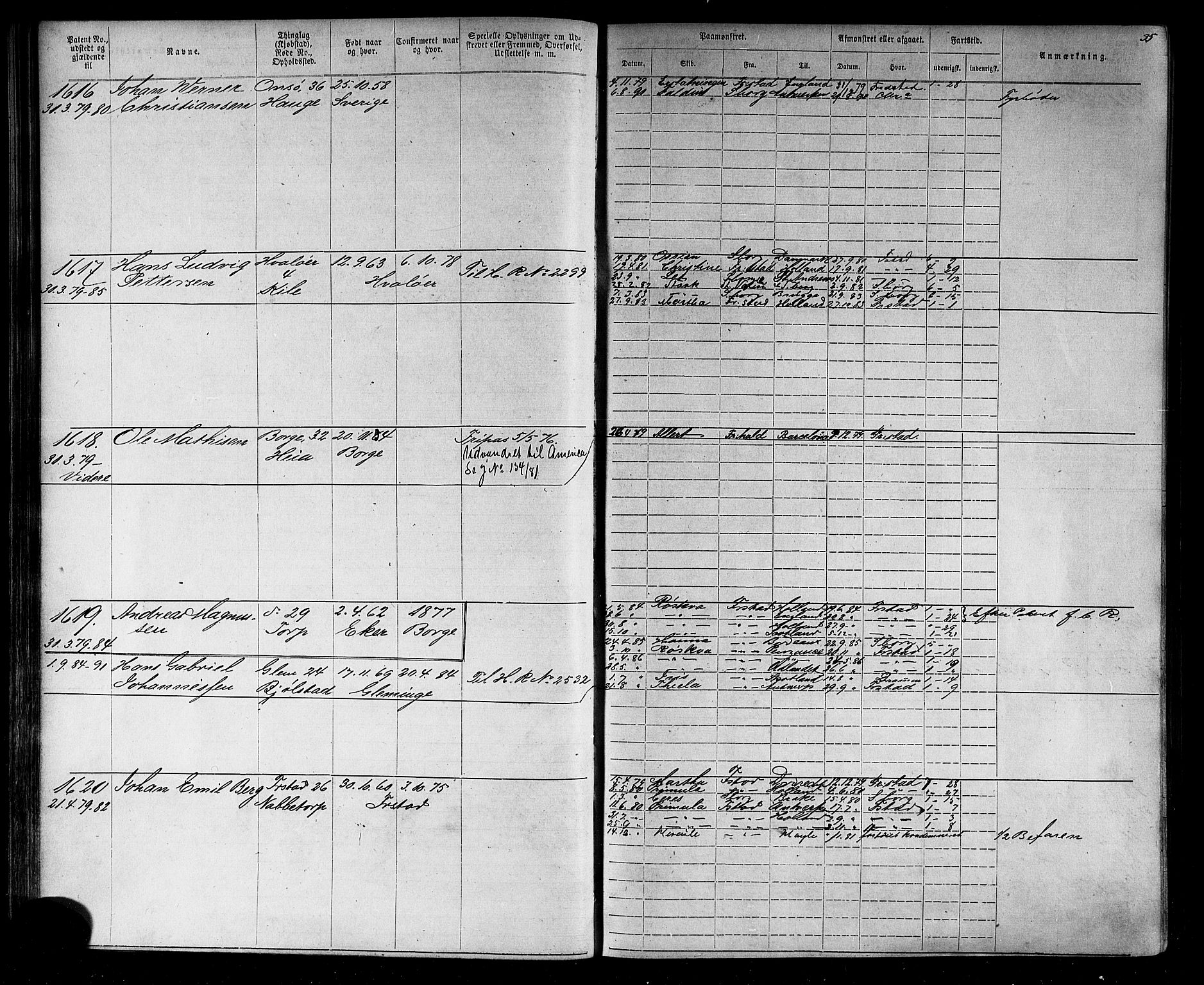 Fredrikstad mønstringskontor, AV/SAO-A-10569b/F/Fc/Fca/L0004: Annotasjonsrulle, 1885-1893, p. 37