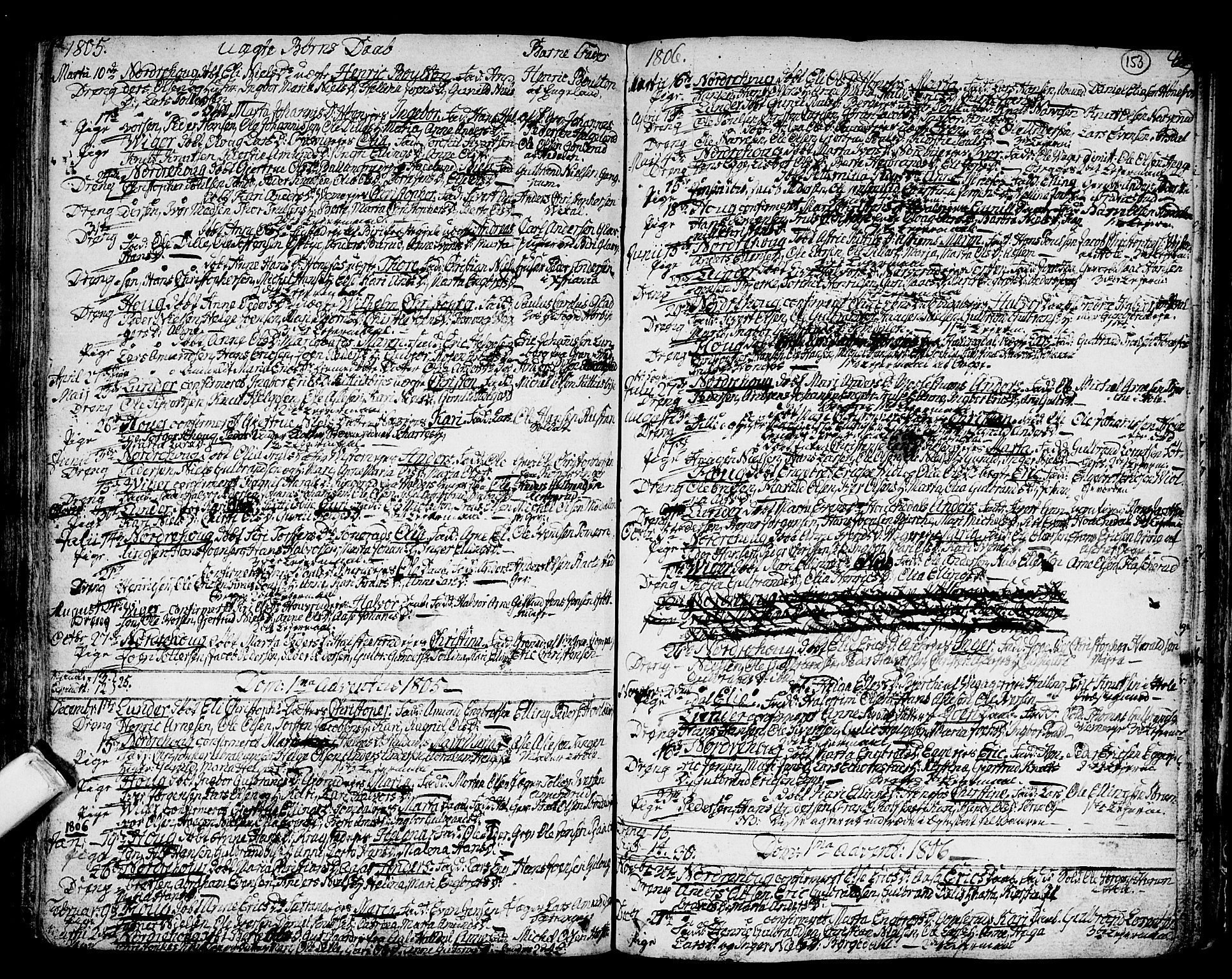 Norderhov kirkebøker, SAKO/A-237/F/Fa/L0006: Parish register (official) no. 6, 1789-1811, p. 153
