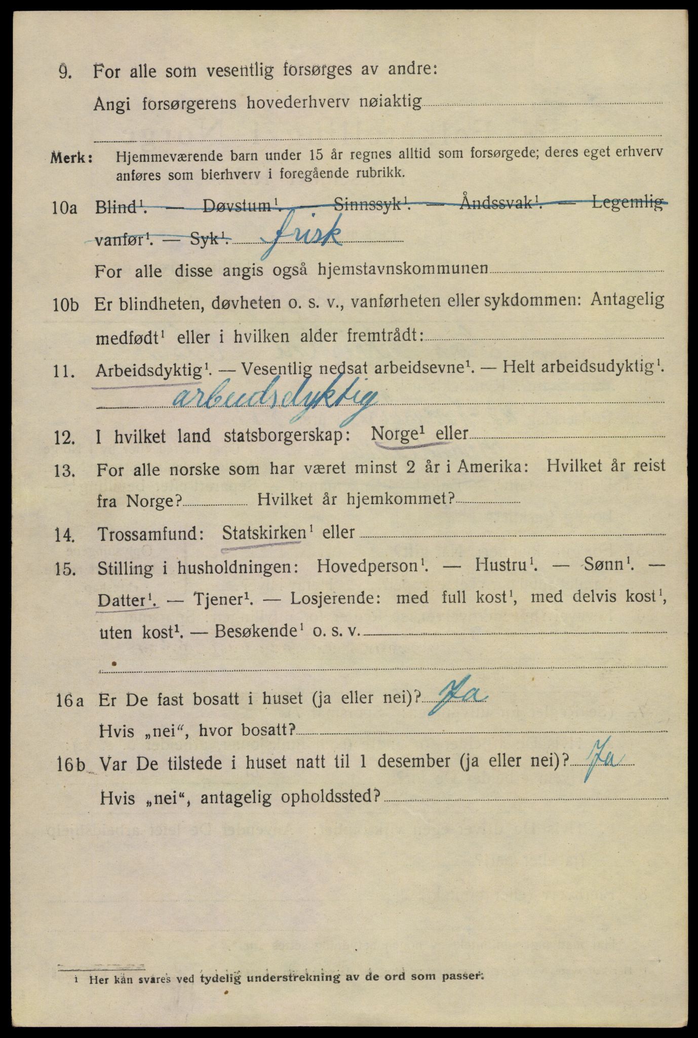 SAKO, 1920 census for Larvik, 1920, p. 10309