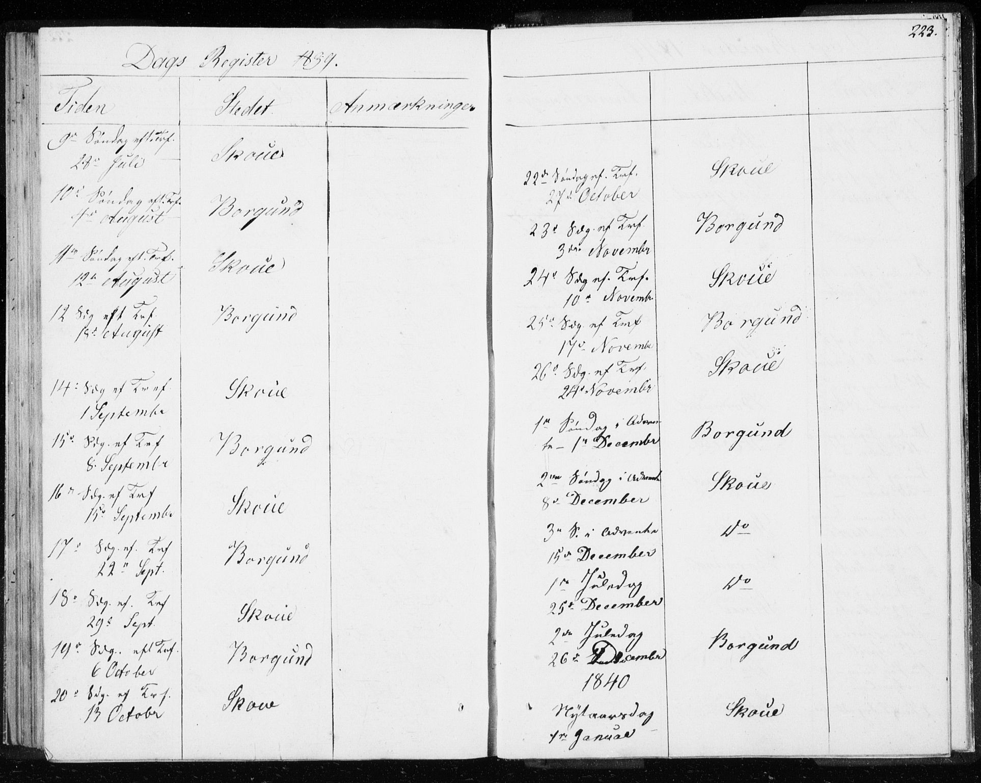 Ministerialprotokoller, klokkerbøker og fødselsregistre - Møre og Romsdal, AV/SAT-A-1454/528/L0414: Curate's parish register no. 528B02, 1833-1844, p. 223