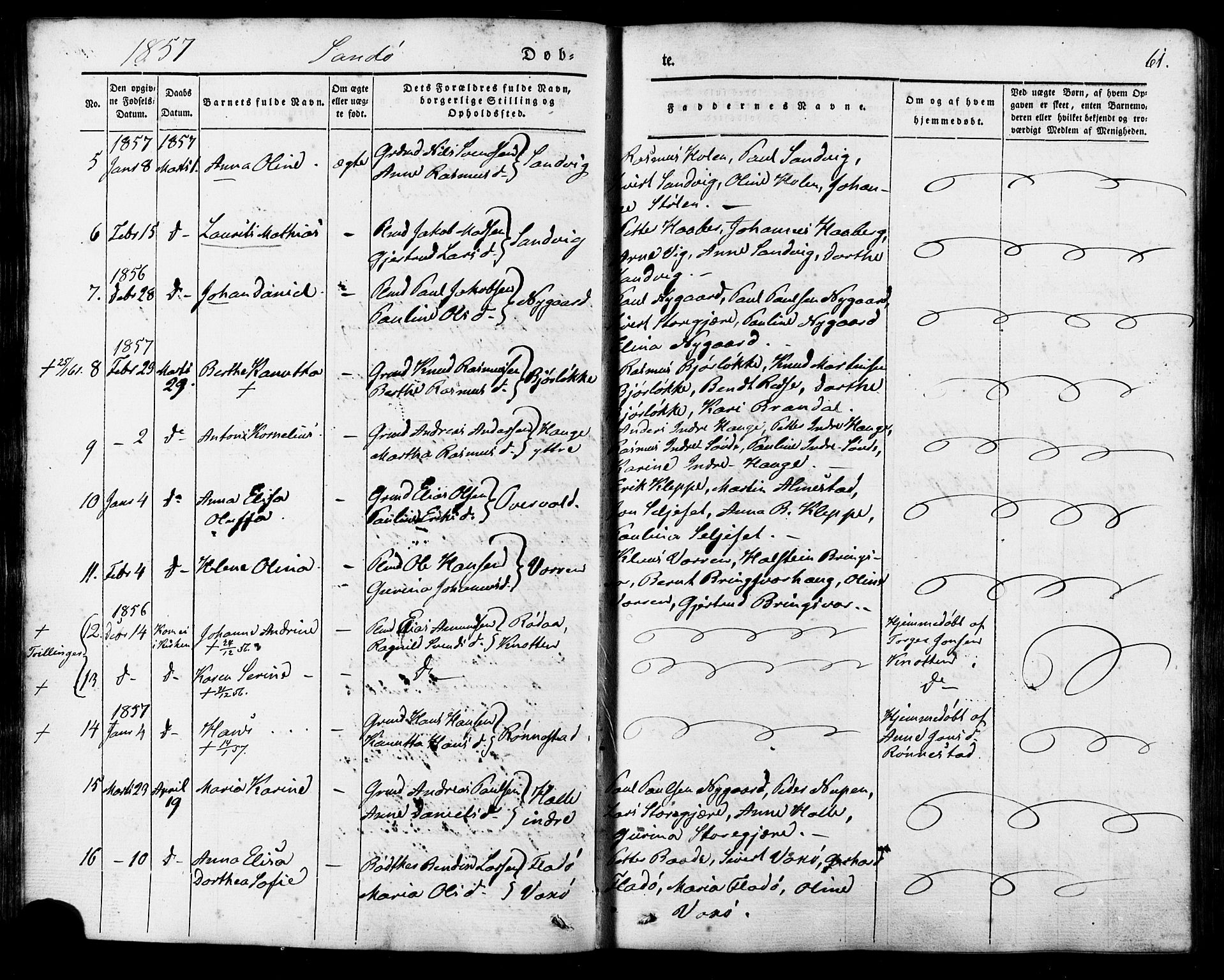 Ministerialprotokoller, klokkerbøker og fødselsregistre - Møre og Romsdal, AV/SAT-A-1454/503/L0034: Parish register (official) no. 503A02, 1841-1884, p. 61