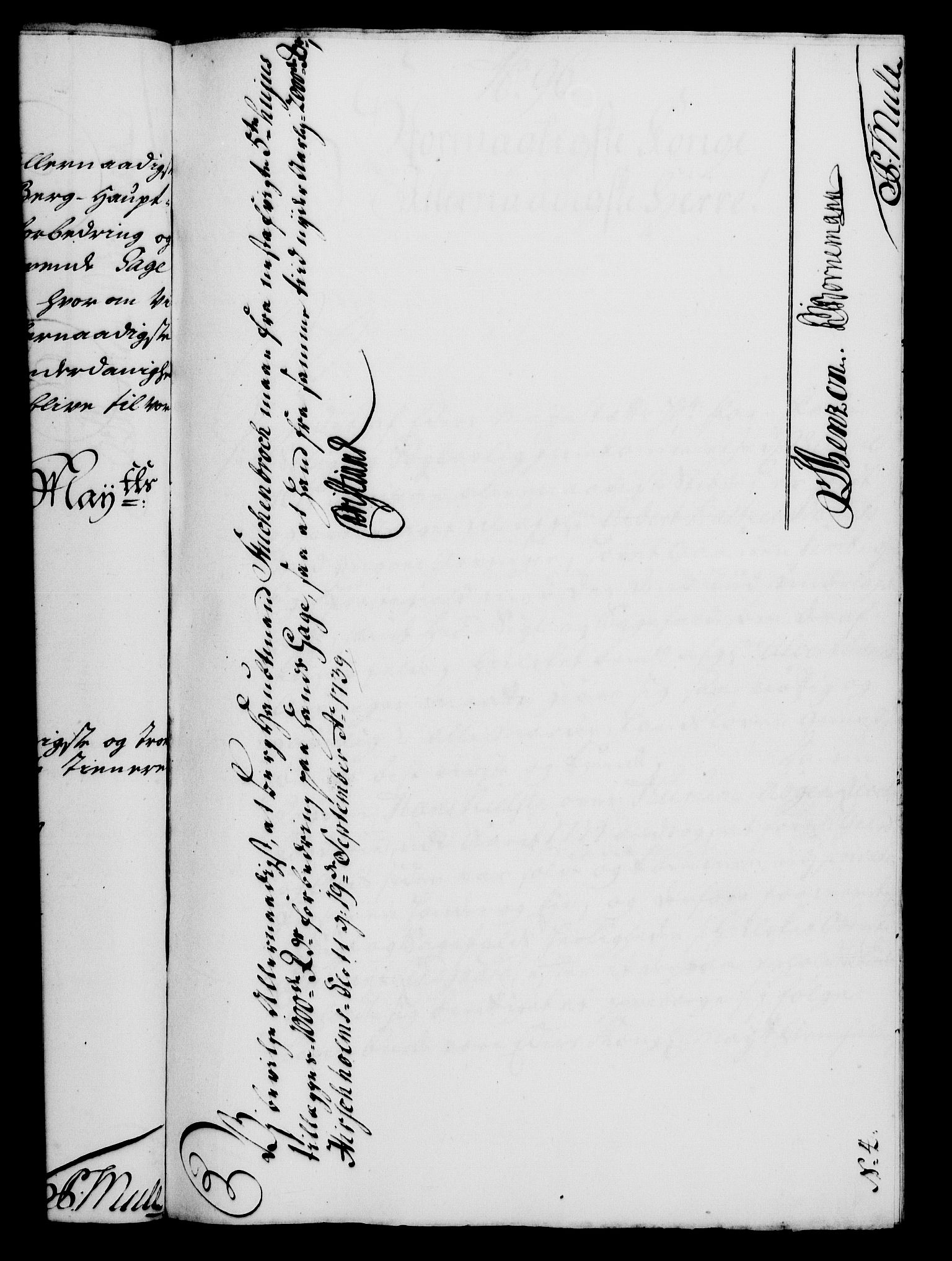Rentekammeret, Kammerkanselliet, RA/EA-3111/G/Gf/Gfa/L0022: Norsk relasjons- og resolusjonsprotokoll (merket RK 52.22), 1739, p. 694