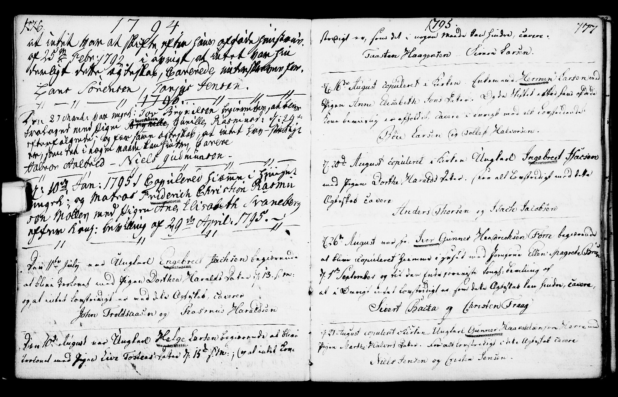 Porsgrunn kirkebøker , SAKO/A-104/F/Fa/L0003: Parish register (official) no. 3, 1764-1814, p. 176-177