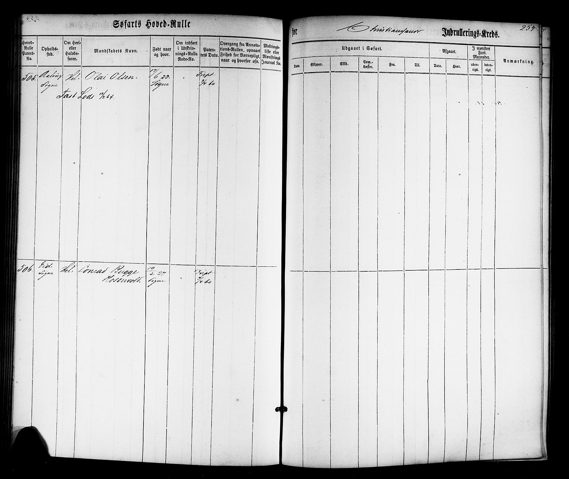 Kristiansand mønstringskrets, AV/SAK-2031-0015/F/Fb/L0022: Hovedrulle nr 1-766, dublett, J-1, 1860-1870, p. 256