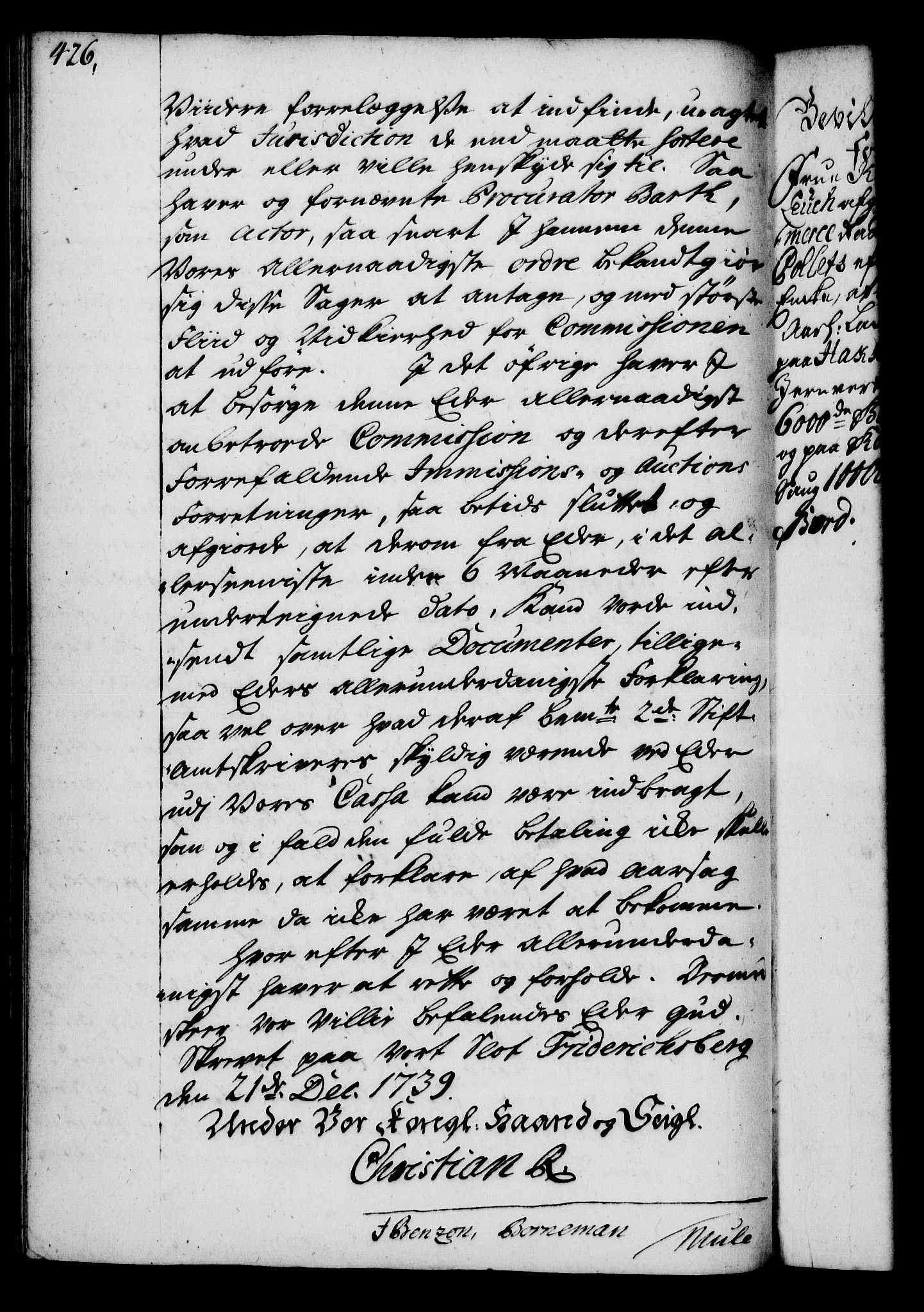 Rentekammeret, Kammerkanselliet, RA/EA-3111/G/Gg/Gga/L0004: Norsk ekspedisjonsprotokoll med register (merket RK 53.4), 1734-1741, p. 426