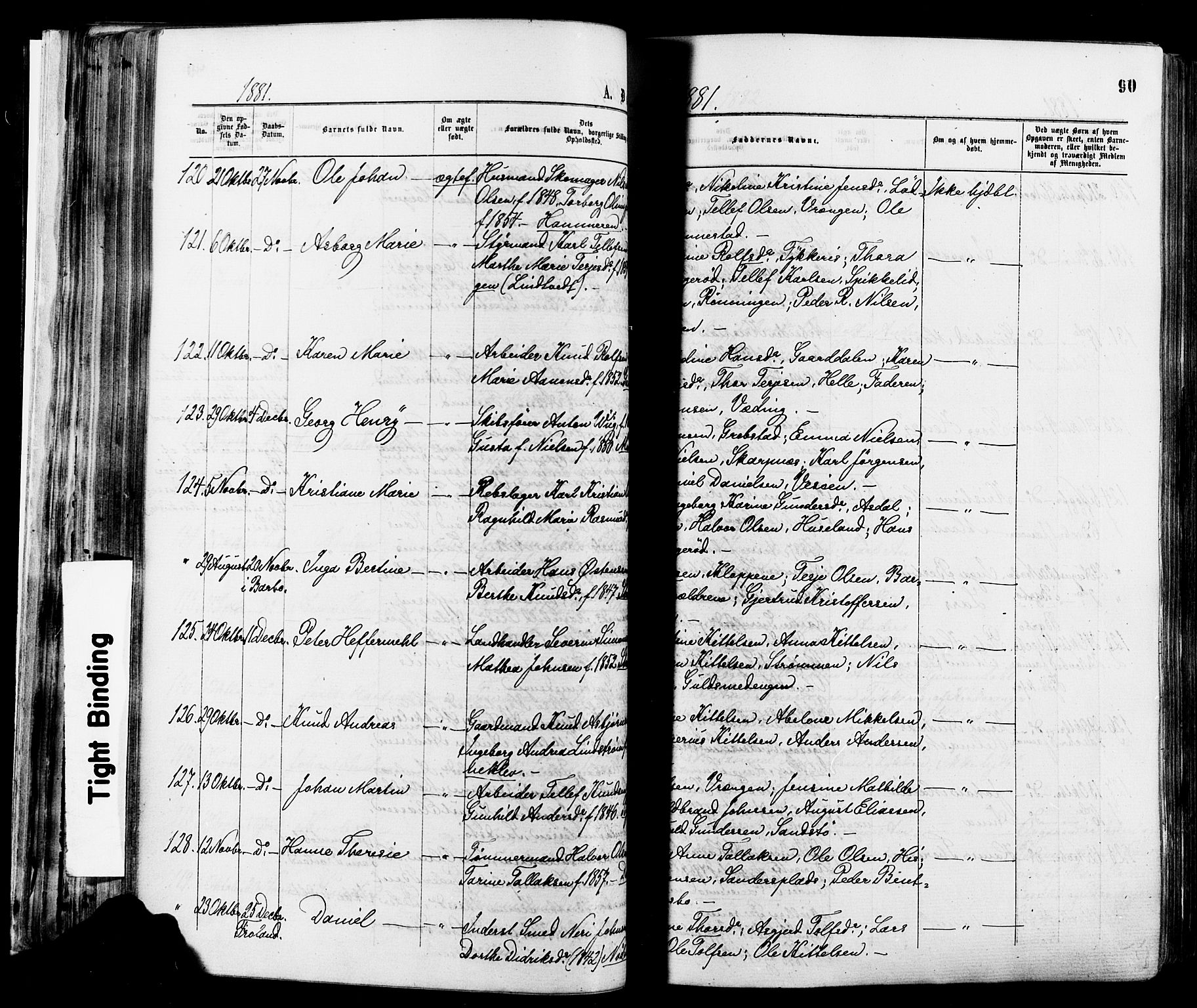 Øyestad sokneprestkontor, AV/SAK-1111-0049/F/Fa/L0016: Parish register (official) no. A 16, 1874-1886, p. 90