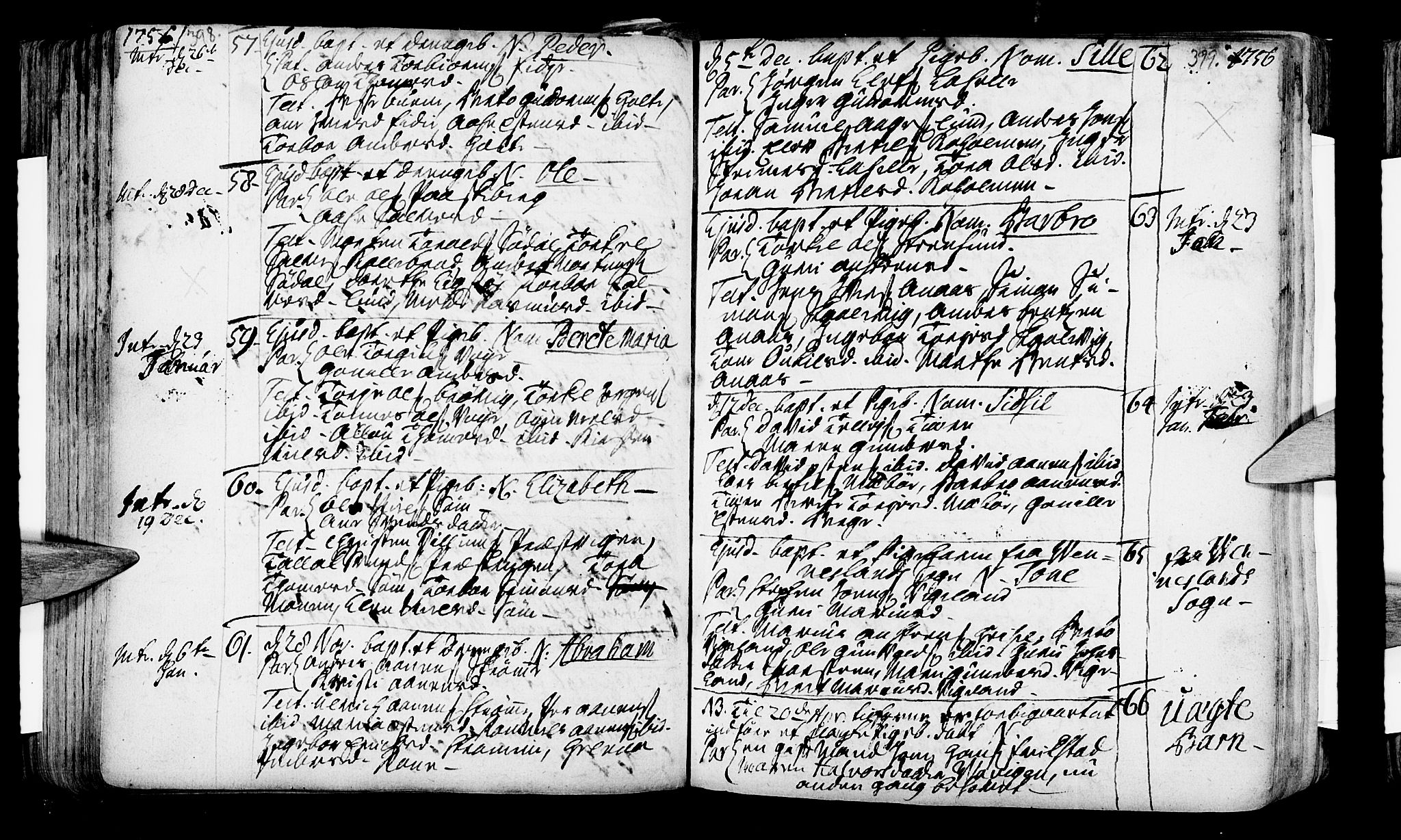 Oddernes sokneprestkontor, AV/SAK-1111-0033/F/Fa/Faa/L0002: Parish register (official) no. A 2, 1719-1764, p. 398-399