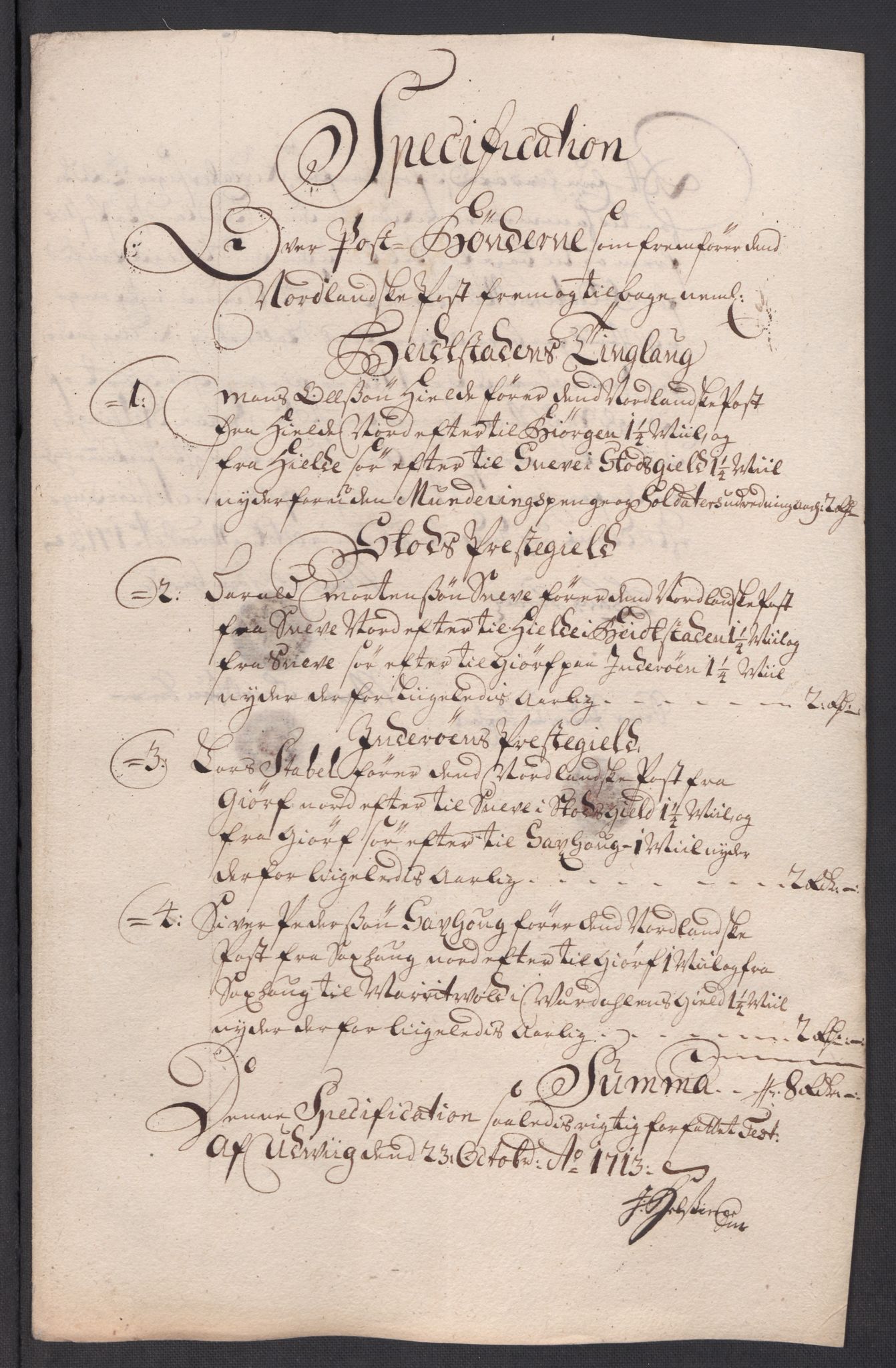 Rentekammeret inntil 1814, Reviderte regnskaper, Fogderegnskap, AV/RA-EA-4092/R63/L4321: Fogderegnskap Inderøy, 1713, p. 378