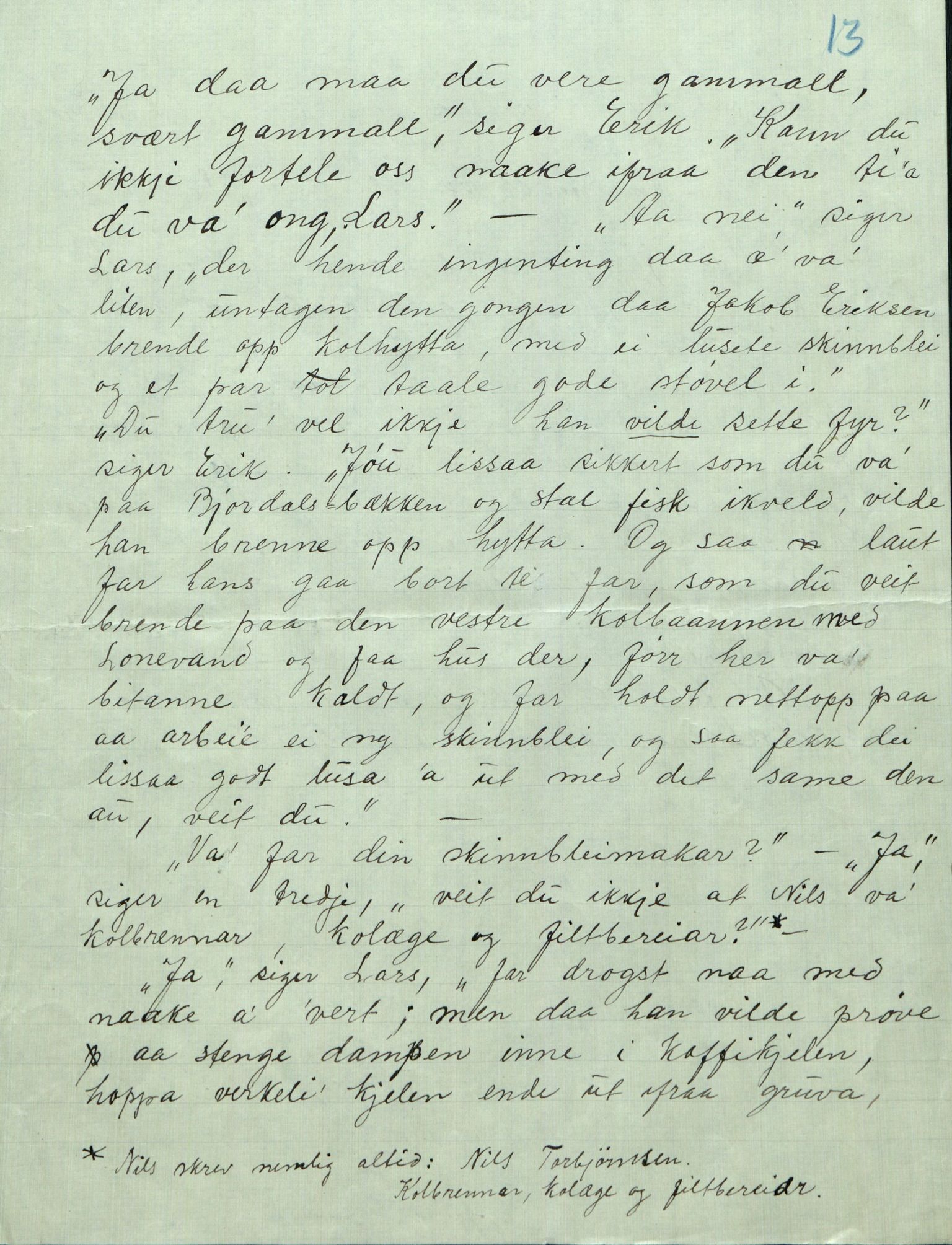 Rikard Berge, TEMU/TGM-A-1003/F/L0009/0001: 341-356 / 341 Brev, også oppskrifter, 1825-1918, p. 13