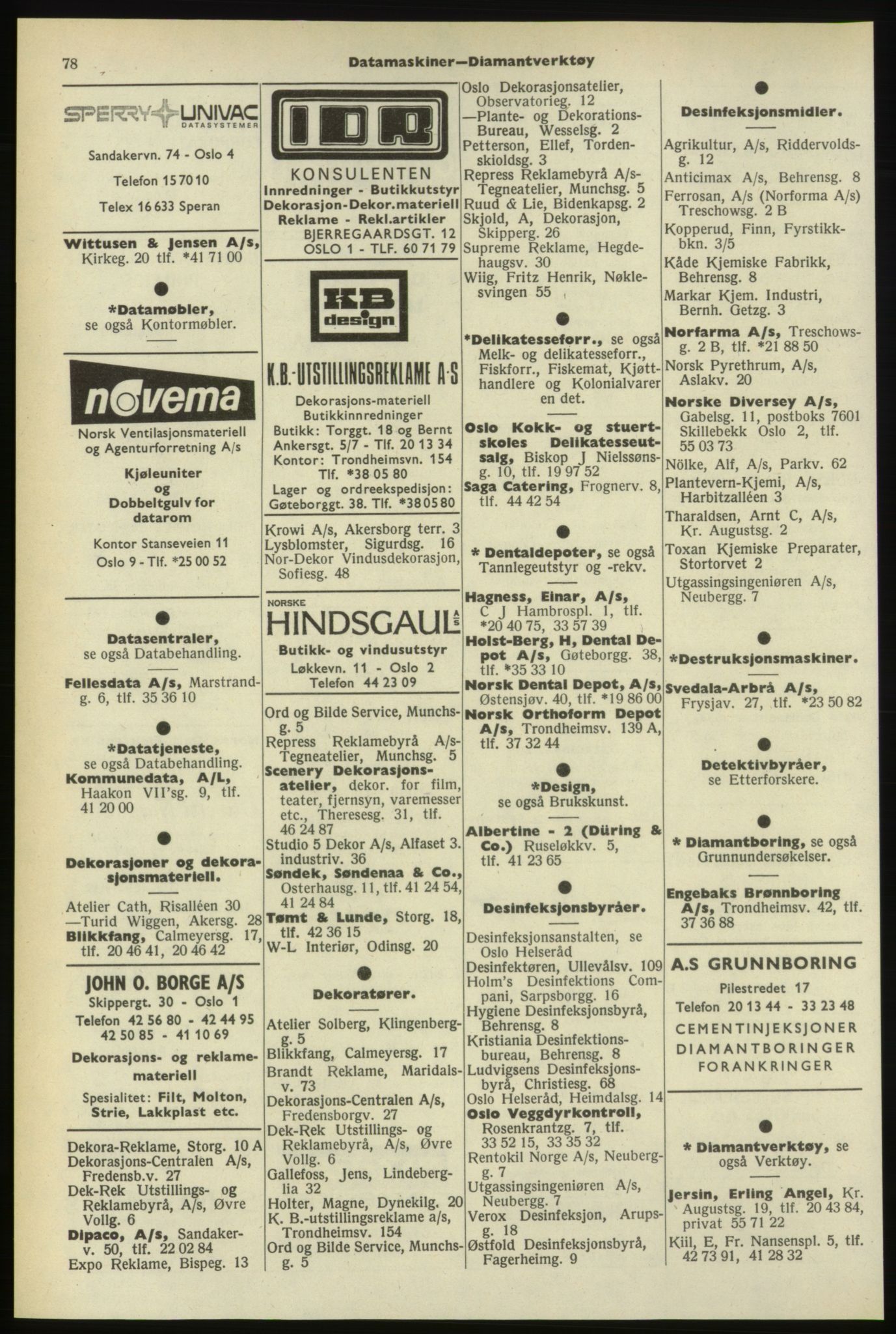 Kristiania/Oslo adressebok, PUBL/-, 1974-1975, p. 78