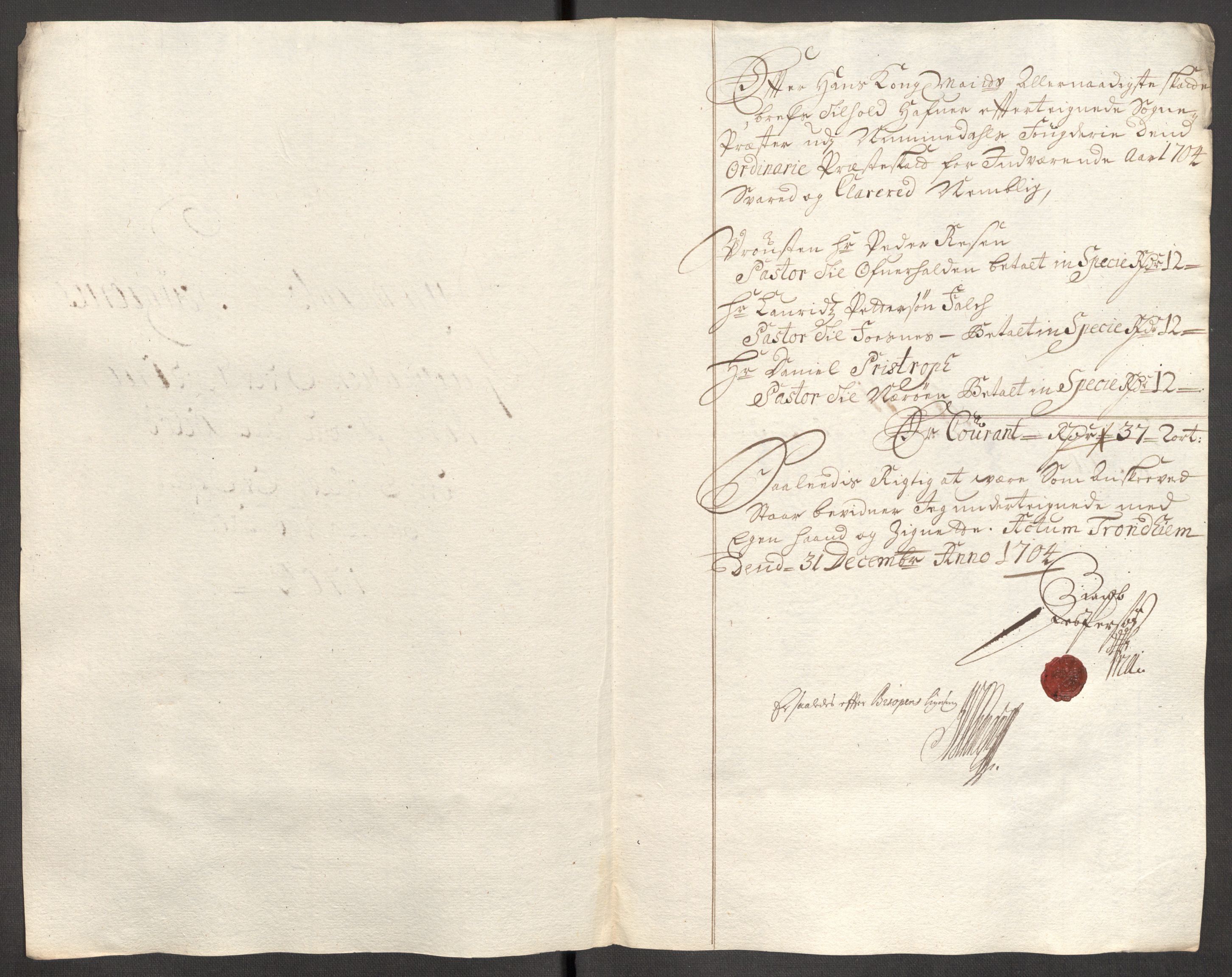 Rentekammeret inntil 1814, Reviderte regnskaper, Fogderegnskap, AV/RA-EA-4092/R64/L4428: Fogderegnskap Namdal, 1703-1704, p. 322