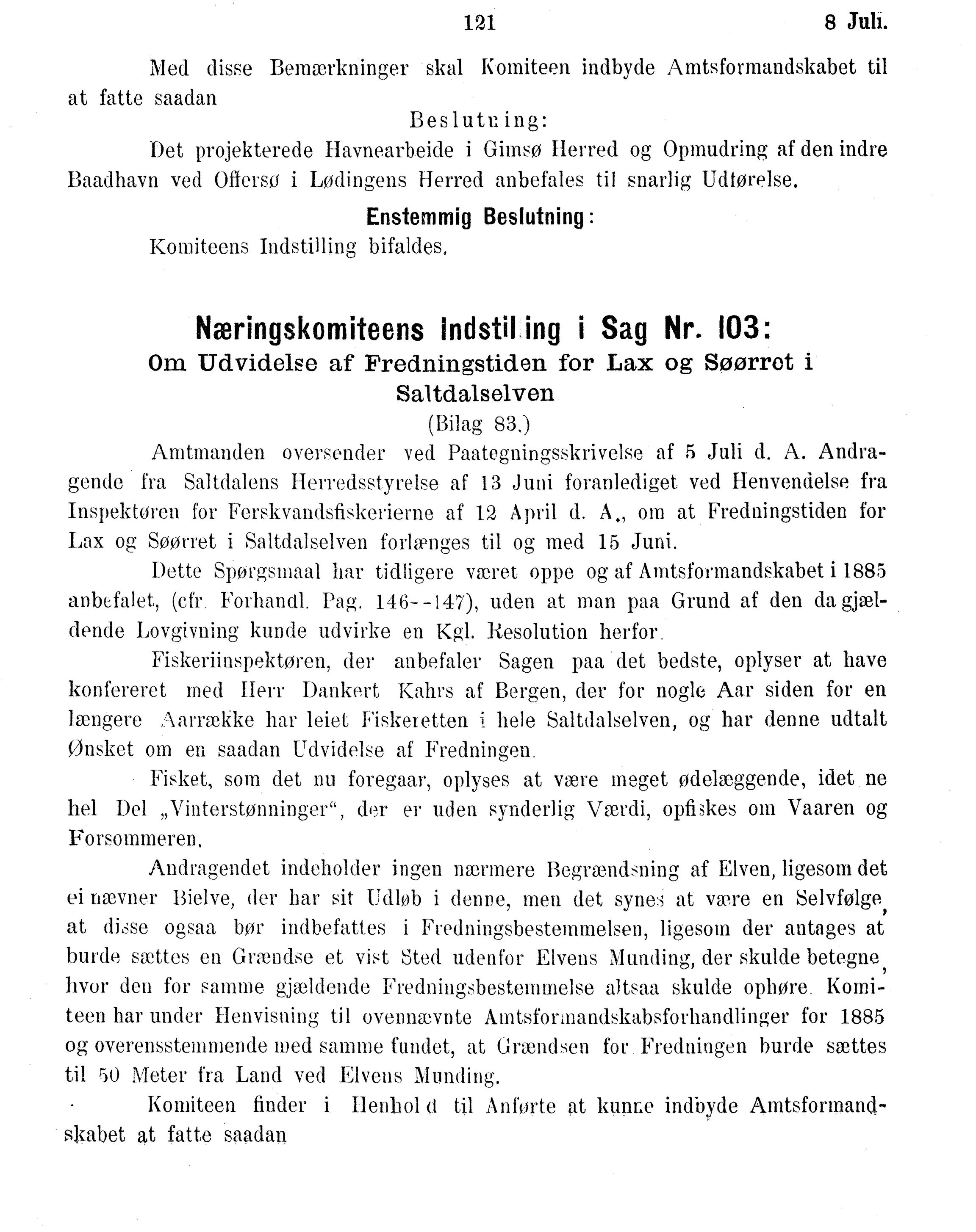 Nordland Fylkeskommune. Fylkestinget, AIN/NFK-17/176/A/Ac/L0016: Fylkestingsforhandlinger 1891-1893, 1891-1893