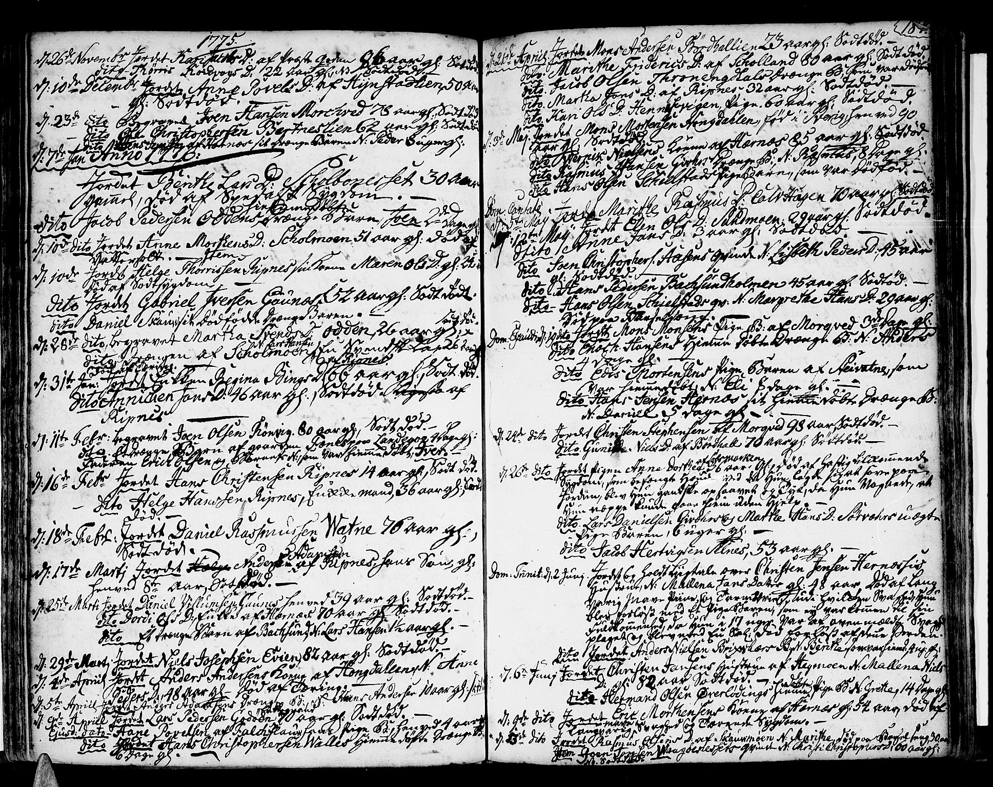 Ministerialprotokoller, klokkerbøker og fødselsregistre - Nordland, SAT/A-1459/801/L0003: Parish register (official) no. 801A03, 1762-1795, p. 187