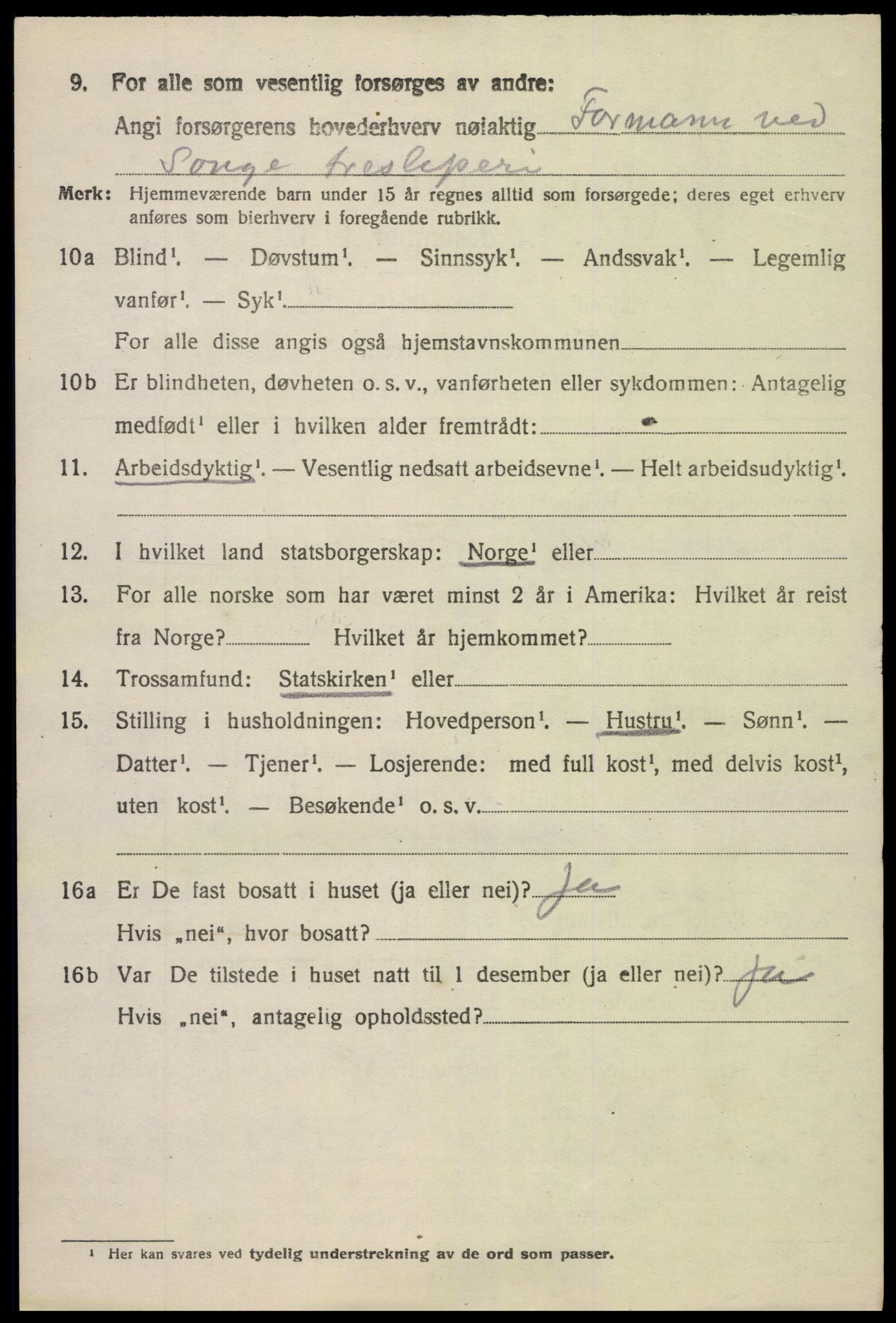 SAK, 1920 census for Holt, 1920, p. 8381