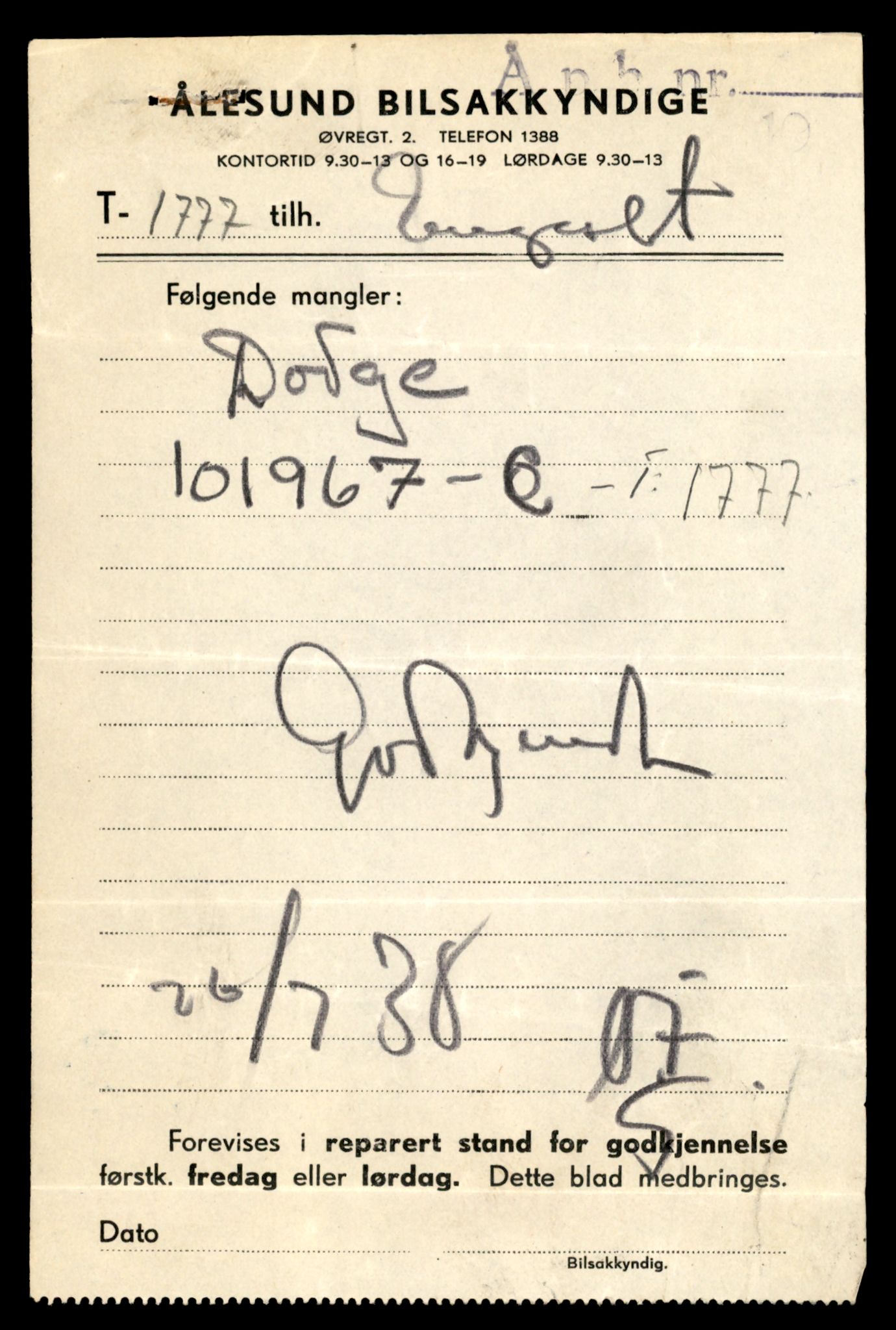 Møre og Romsdal vegkontor - Ålesund trafikkstasjon, AV/SAT-A-4099/F/Fe/L0045: Registreringskort for kjøretøy T 14320 - T 14444, 1927-1998, p. 2107