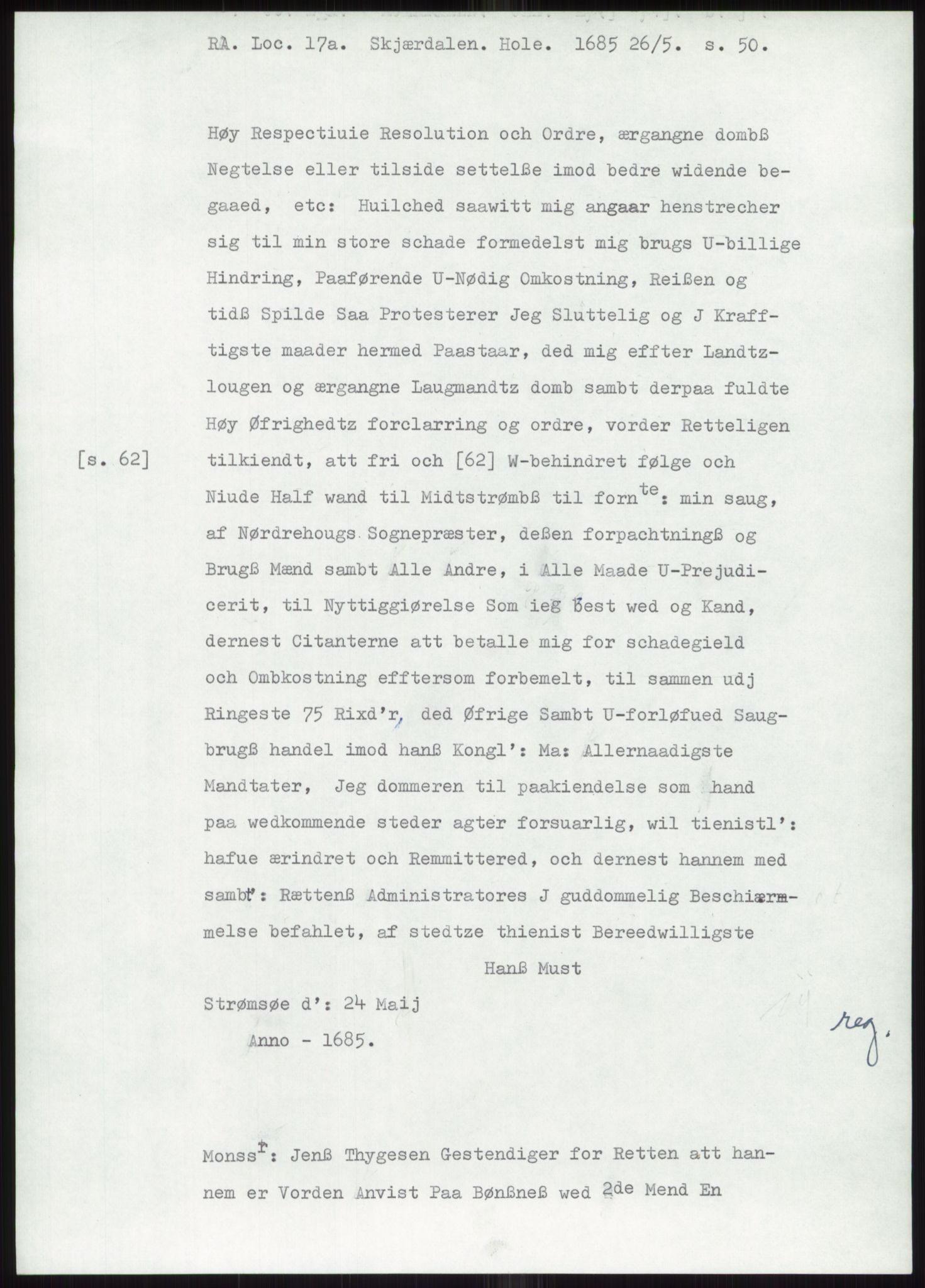 Samlinger til kildeutgivelse, Diplomavskriftsamlingen, AV/RA-EA-4053/H/Ha, p. 820