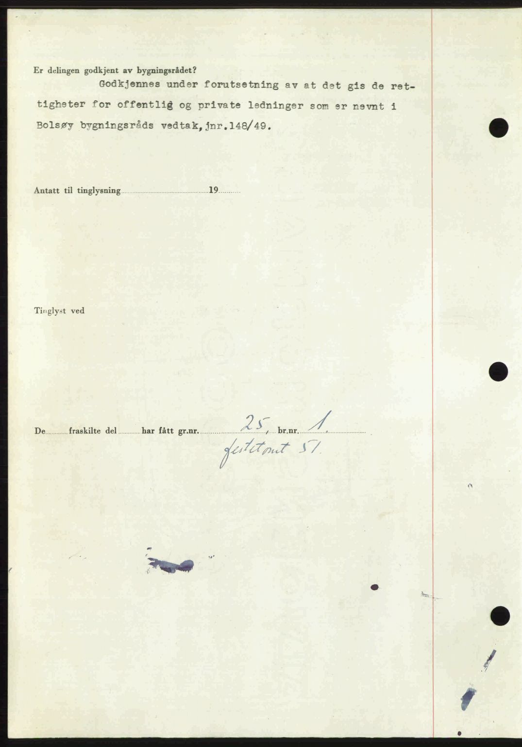 Romsdal sorenskriveri, AV/SAT-A-4149/1/2/2C: Mortgage book no. A32, 1950-1950, Diary no: : 641/1950