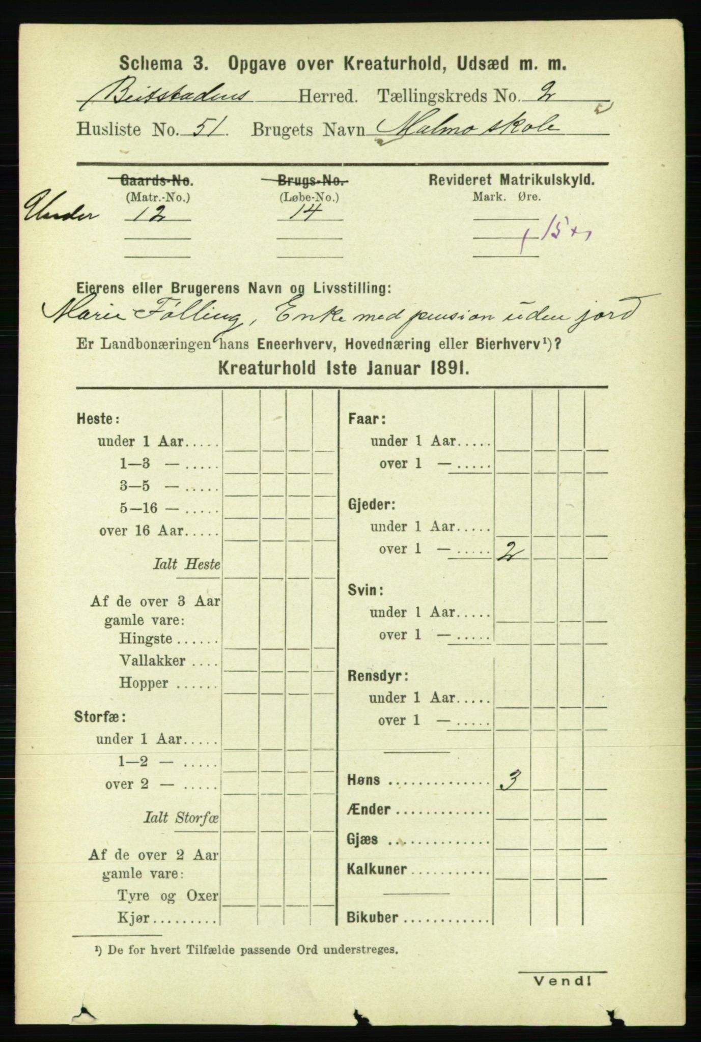 RA, 1891 census for 1727 Beitstad, 1891, p. 5747