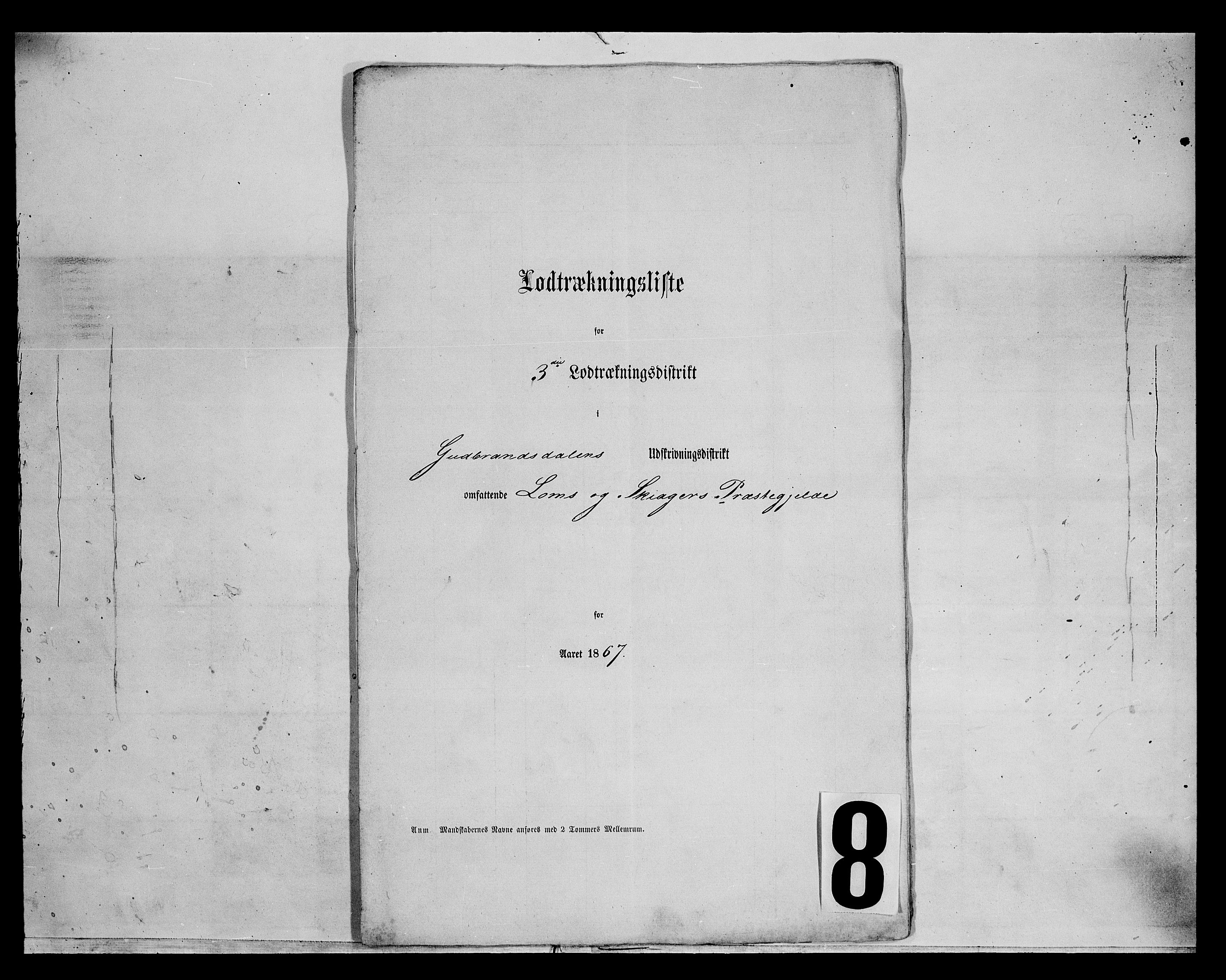 Fylkesmannen i Oppland, SAH/FYO-002/1/K/Kg/L1175: Heidal, Sel, Vågå, Lom og Skjåk, 1860-1879, p. 245