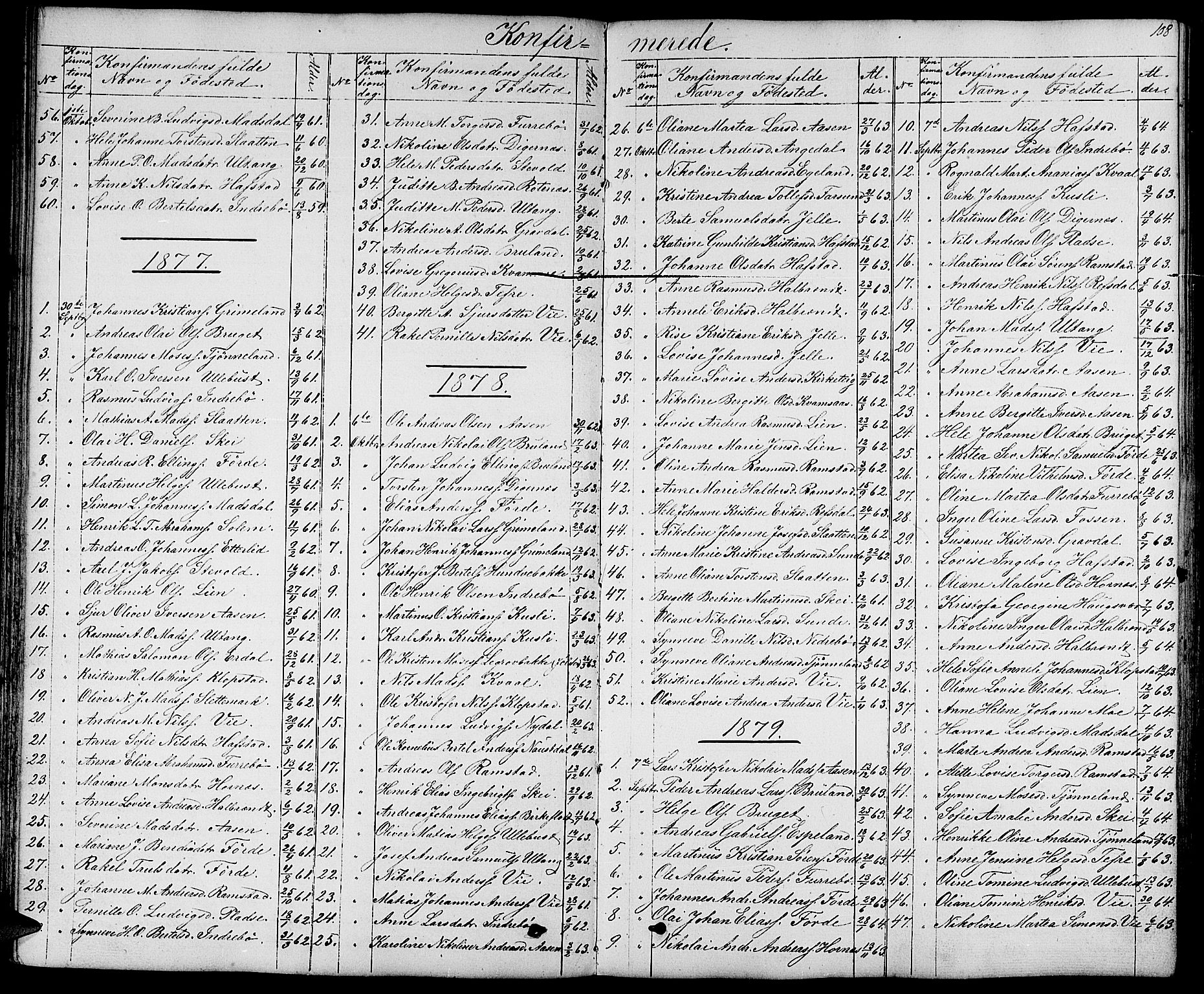 Førde sokneprestembete, SAB/A-79901/H/Hab/Haba/L0001: Parish register (copy) no. A 1, 1853-1880, p. 108