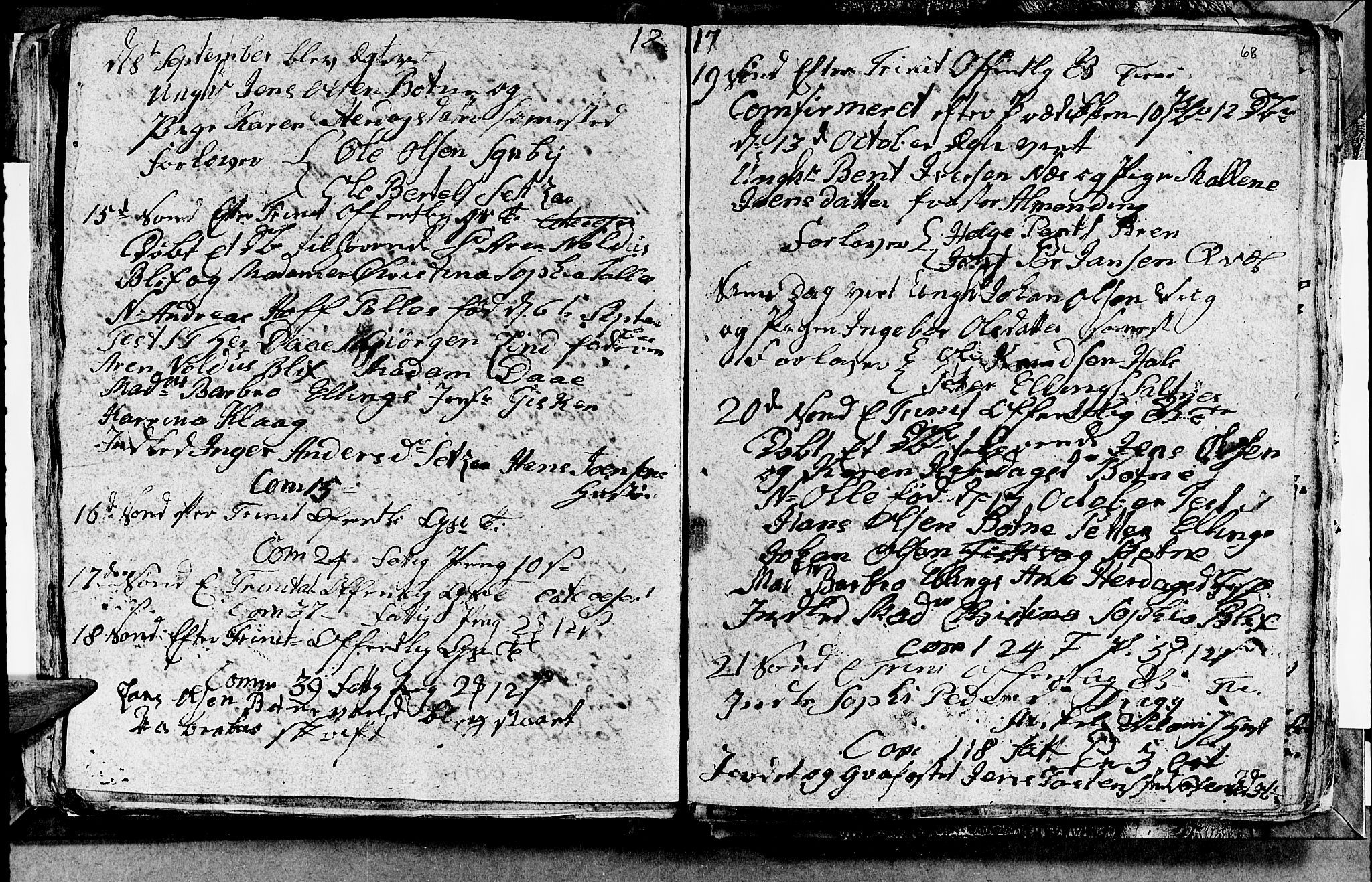 Ministerialprotokoller, klokkerbøker og fødselsregistre - Nordland, AV/SAT-A-1459/847/L0675: Parish register (copy) no. 847C03, 1808-1820, p. 68