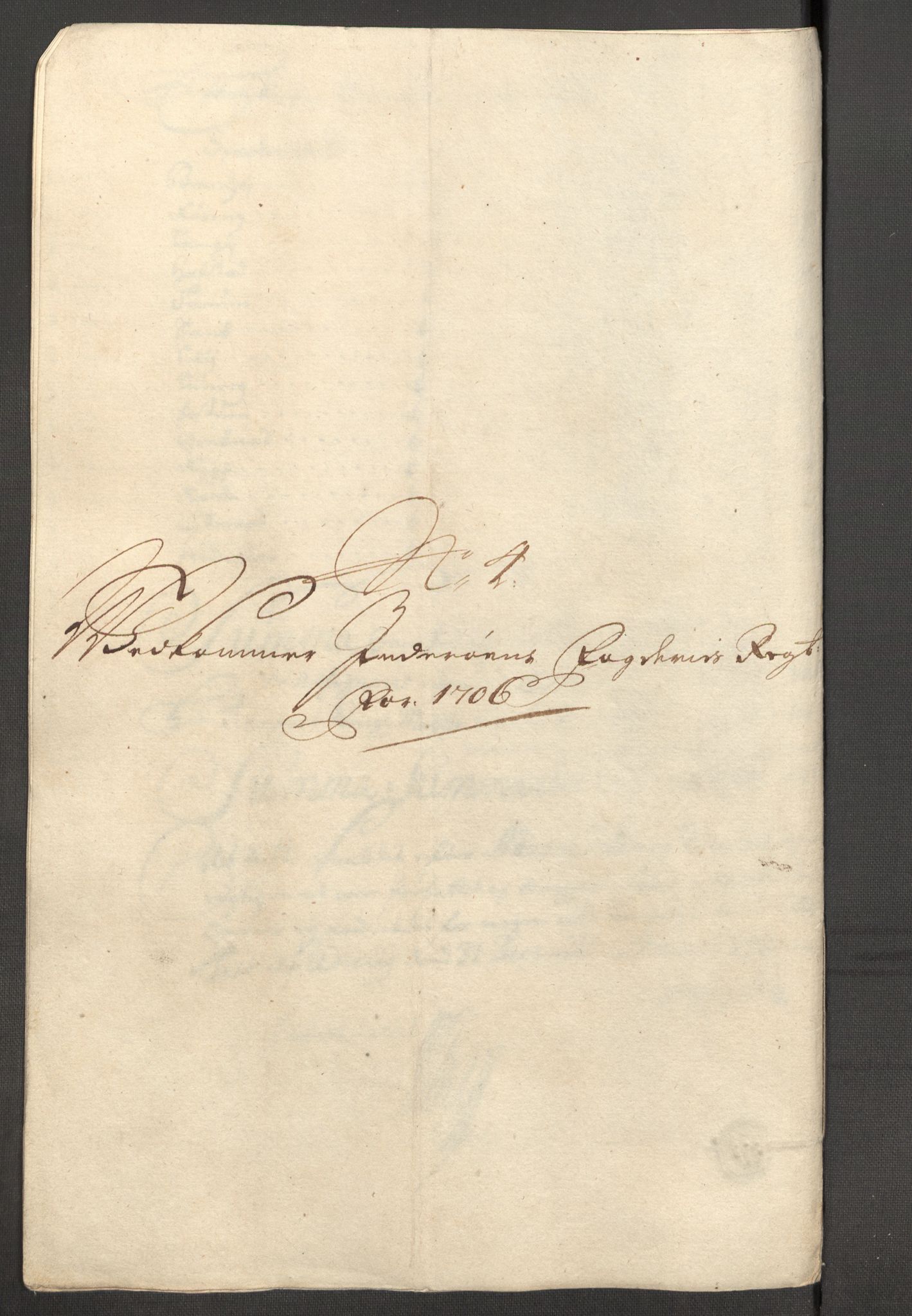 Rentekammeret inntil 1814, Reviderte regnskaper, Fogderegnskap, RA/EA-4092/R63/L4315: Fogderegnskap Inderøy, 1706-1707, p. 130