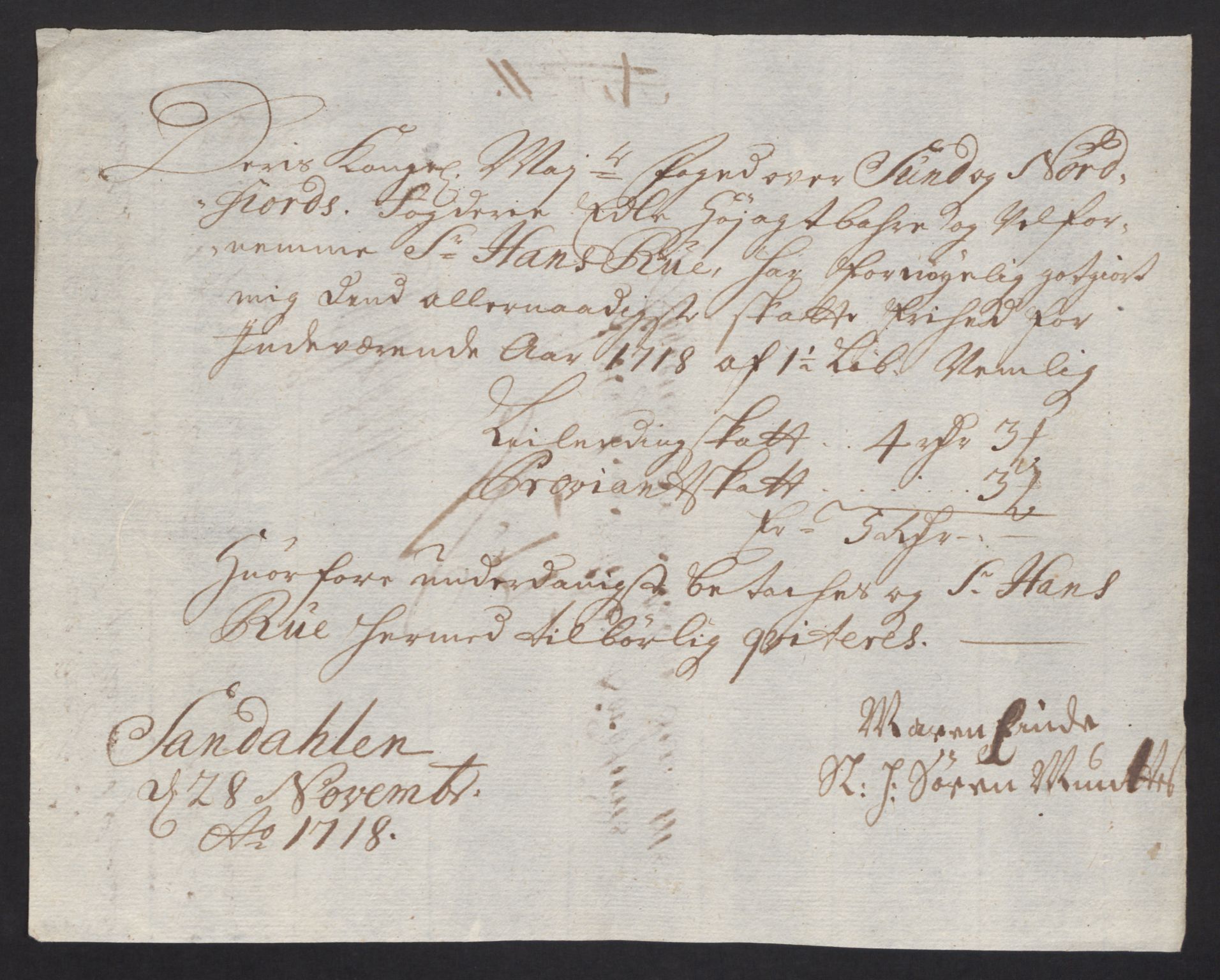 Rentekammeret inntil 1814, Reviderte regnskaper, Fogderegnskap, AV/RA-EA-4092/R53/L3441: Fogderegnskap Sunn- og Nordfjord, 1717-1718, p. 358