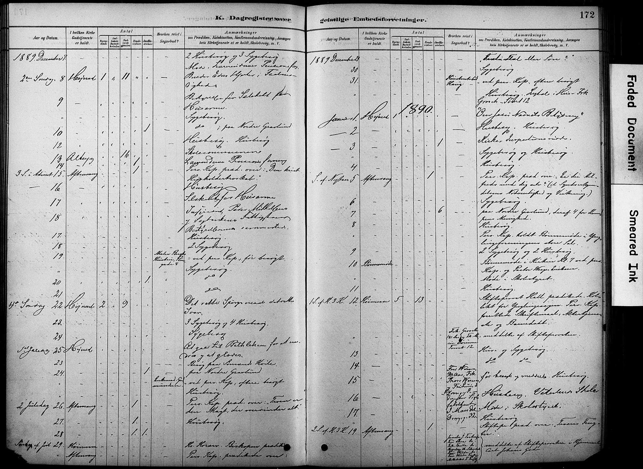 Oslo domkirke Kirkebøker, SAO/A-10752/F/Fa/L0038: Parish register (official) no. 38, 1878-1921, p. 172