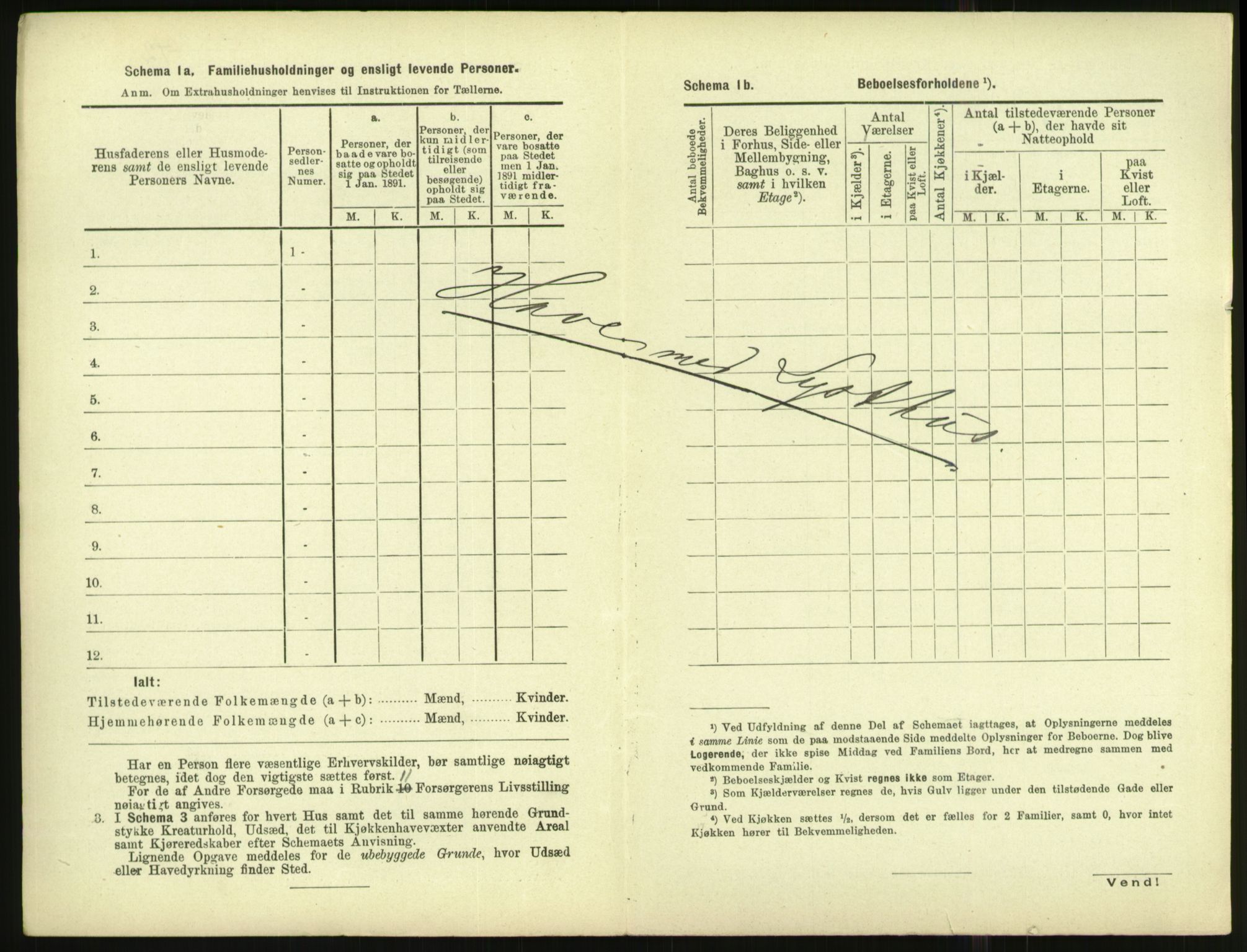 RA, 1891 census for 1001 Kristiansand, 1891, p. 1973