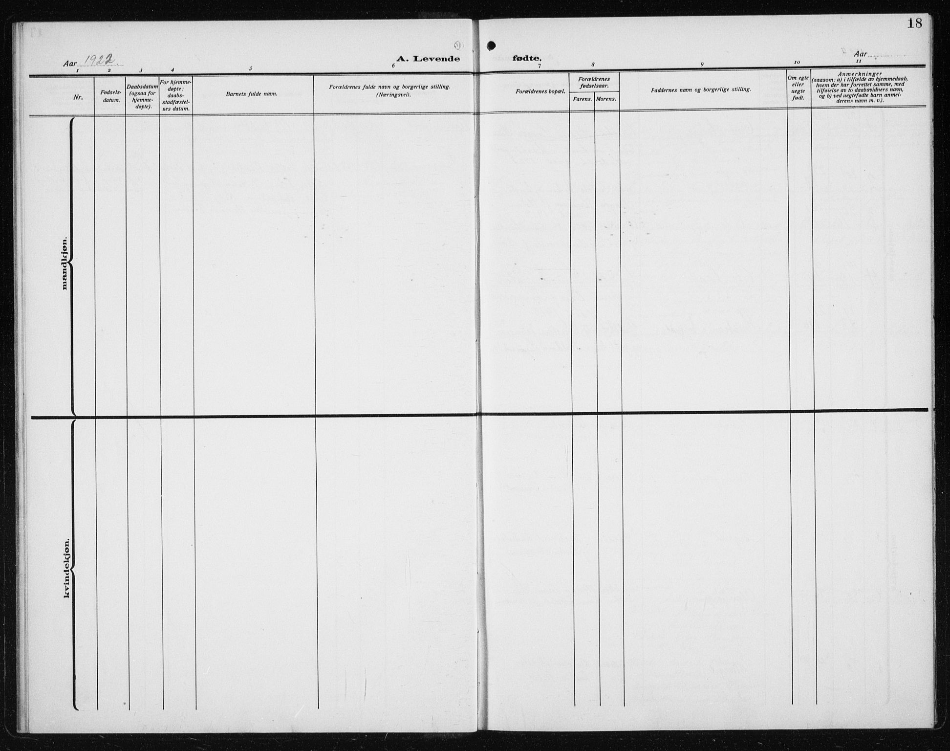 Ministerialprotokoller, klokkerbøker og fødselsregistre - Sør-Trøndelag, AV/SAT-A-1456/608/L0342: Parish register (copy) no. 608C08, 1912-1938, p. 18