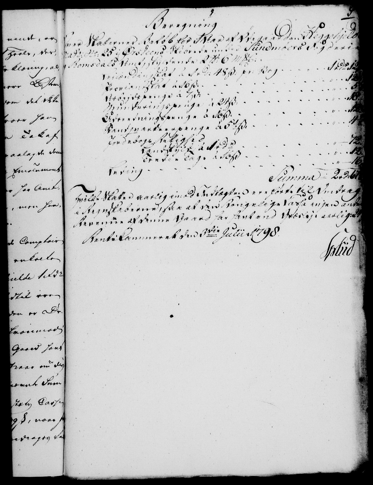 Rentekammeret, Kammerkanselliet, RA/EA-3111/G/Gf/Gfa/L0080: Norsk relasjons- og resolusjonsprotokoll (merket RK 52.80), 1798, p. 538