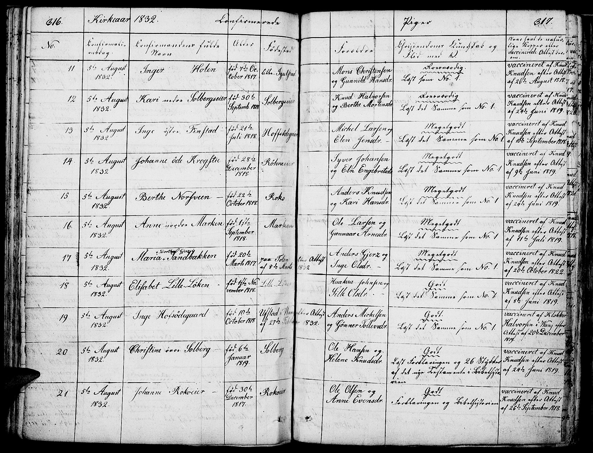 Løten prestekontor, AV/SAH-PREST-022/K/Ka/L0006: Parish register (official) no. 6, 1832-1849, p. 316-317