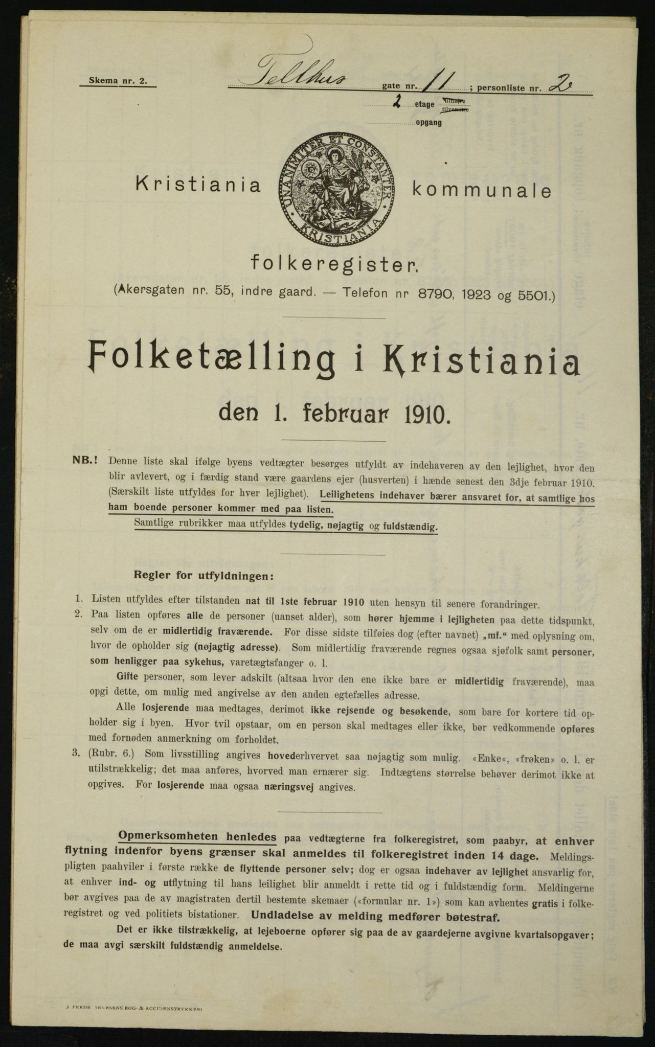 OBA, Municipal Census 1910 for Kristiania, 1910, p. 102188