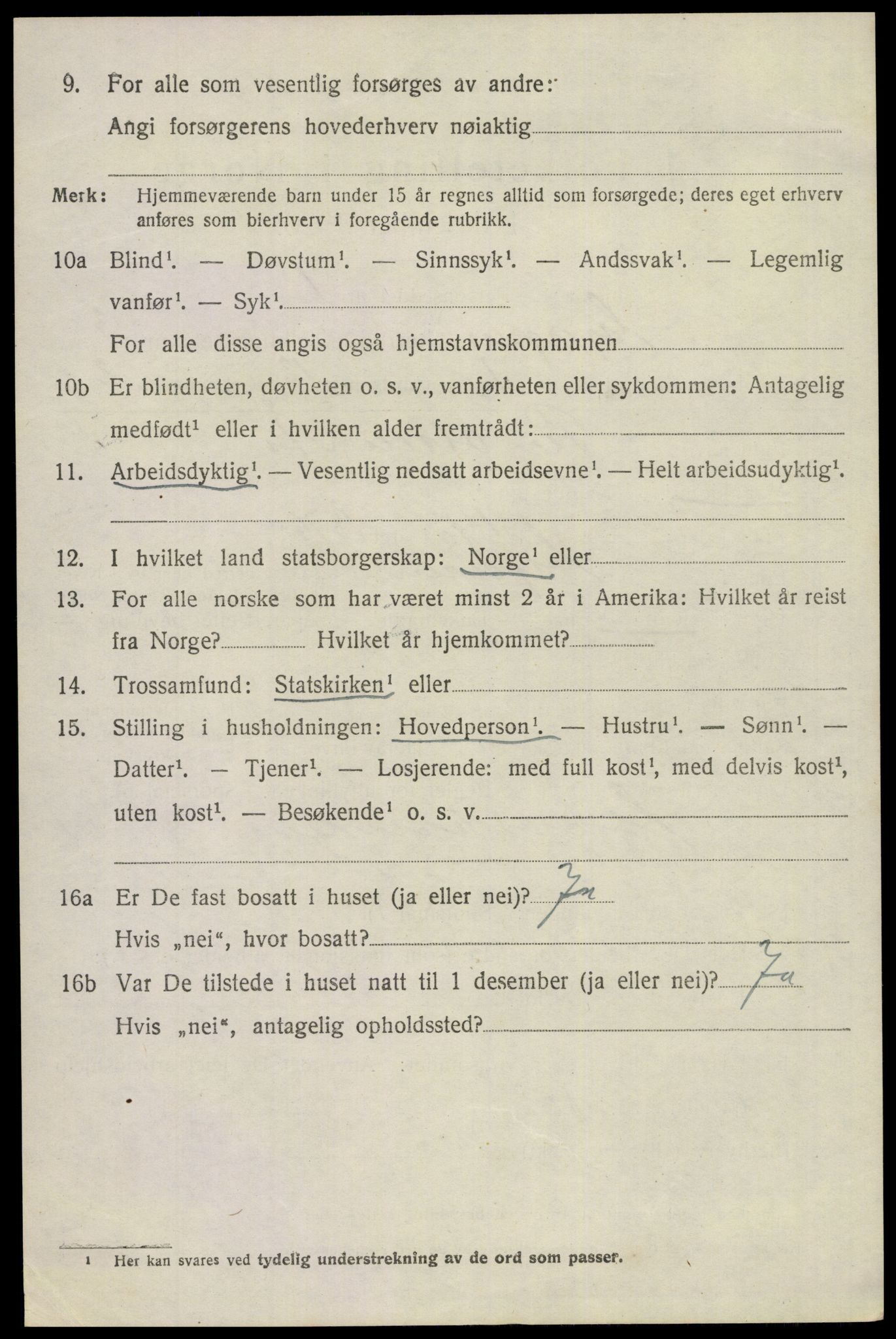 SAKO, 1920 census for Gjerpen, 1920, p. 5209