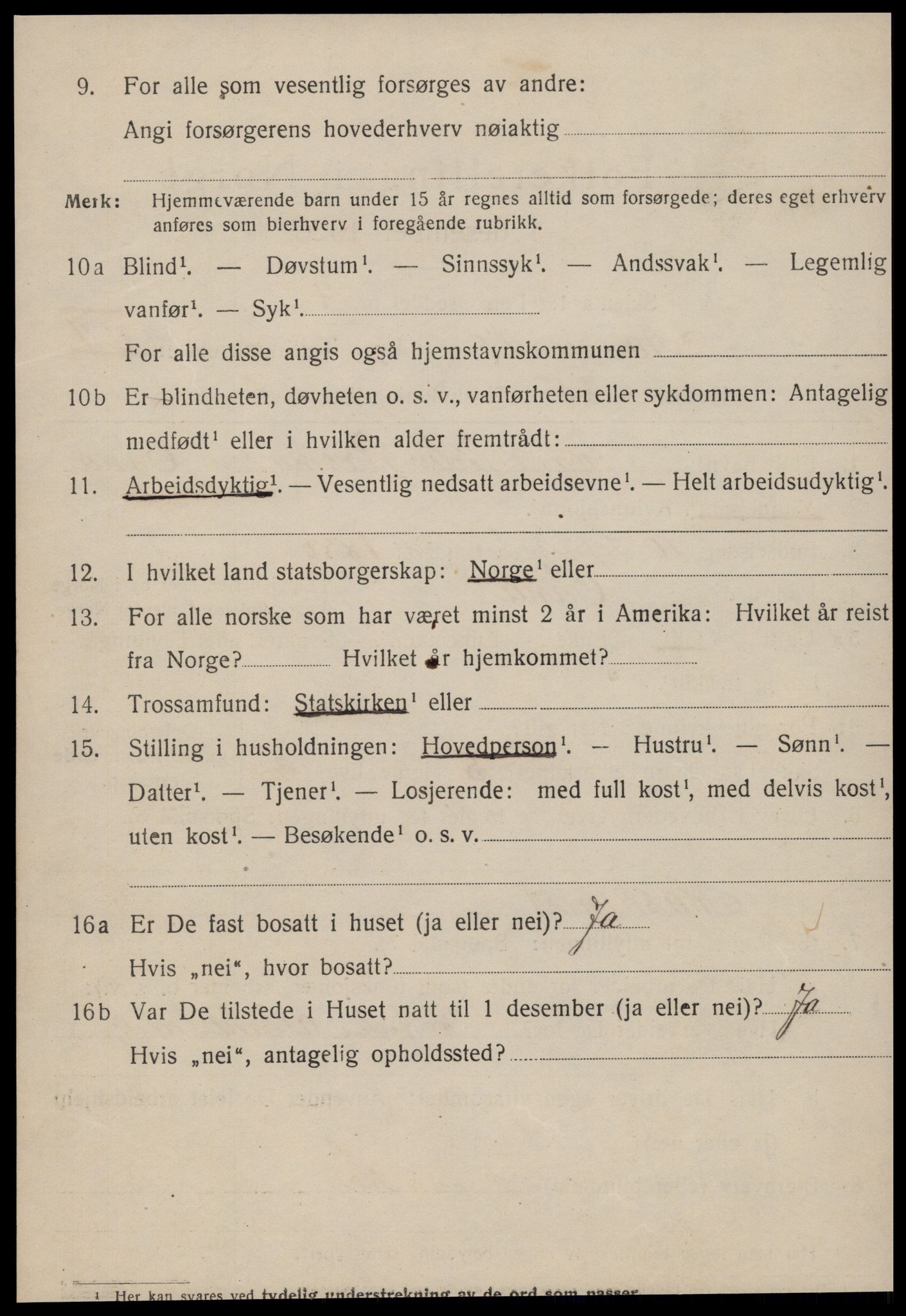 SAT, 1920 census for Ålesund, 1920, p. 20033