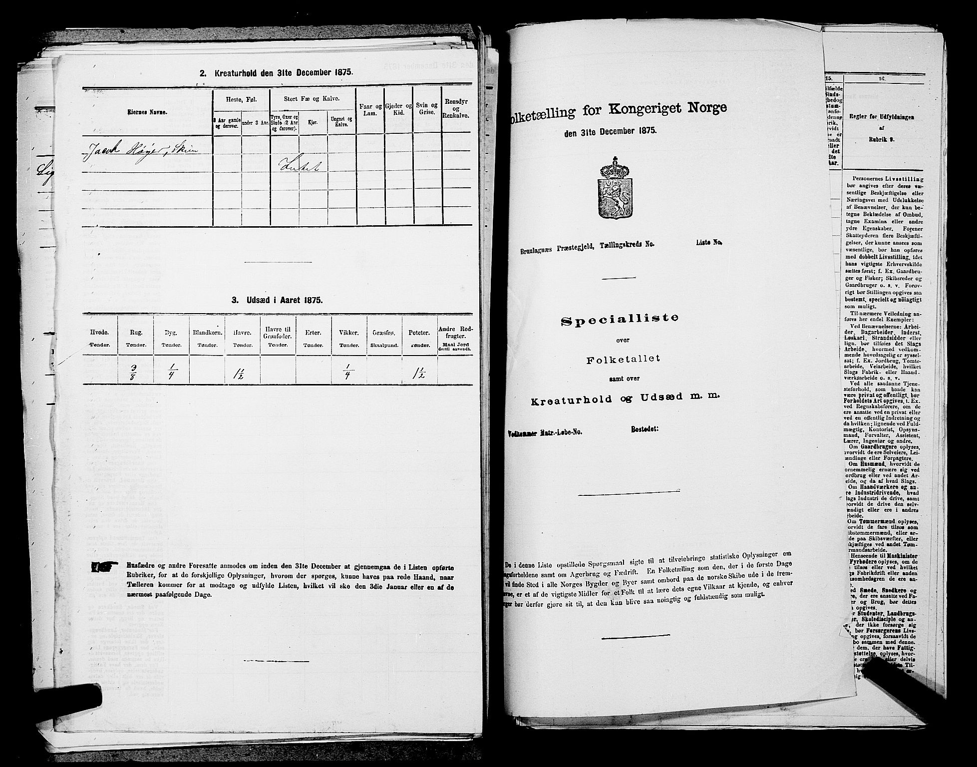 SAKO, 1875 census for 0812P Gjerpen, 1875, p. 366