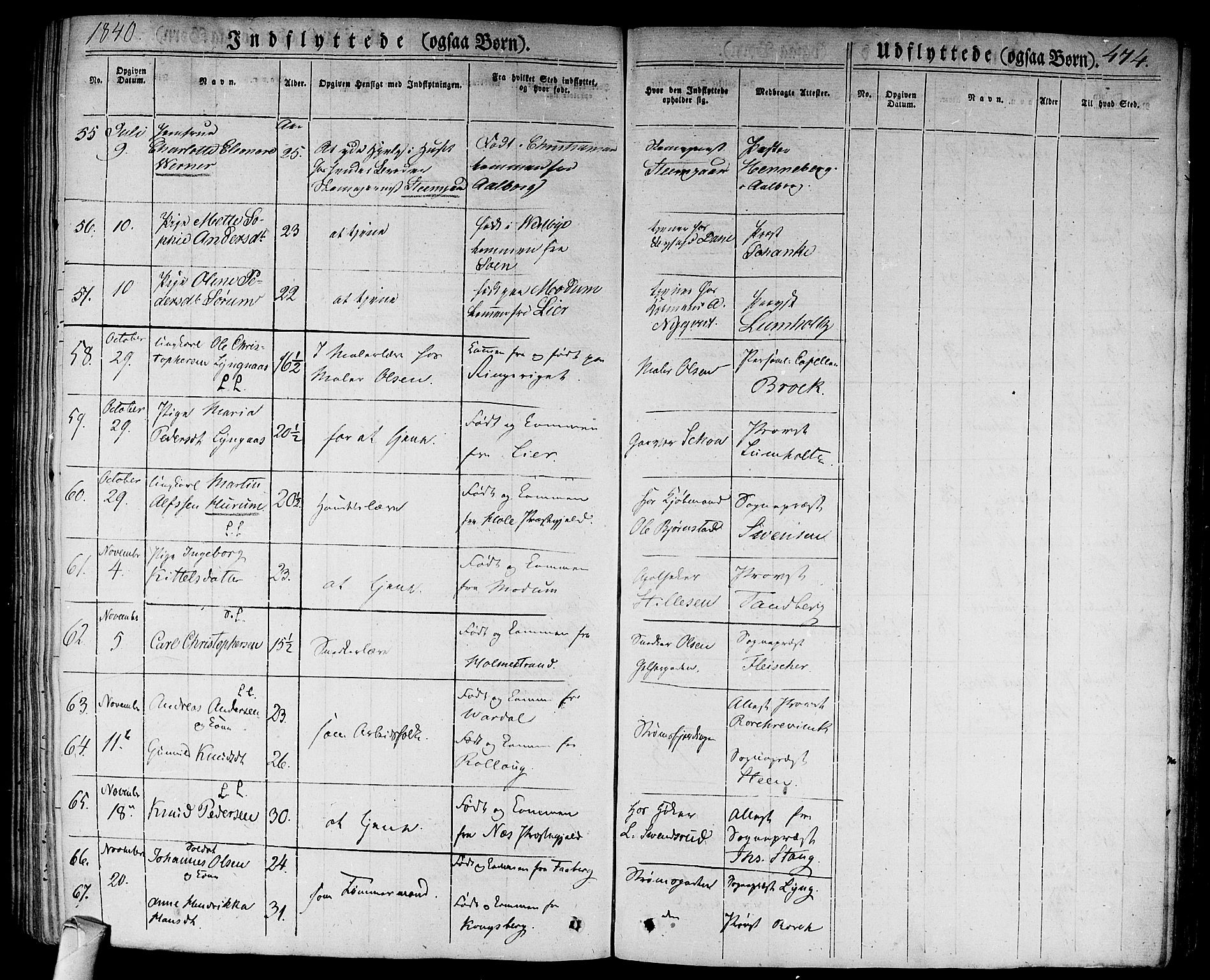 Bragernes kirkebøker, AV/SAKO-A-6/F/Fb/L0001: Parish register (official) no. II 1, 1830-1847, p. 474