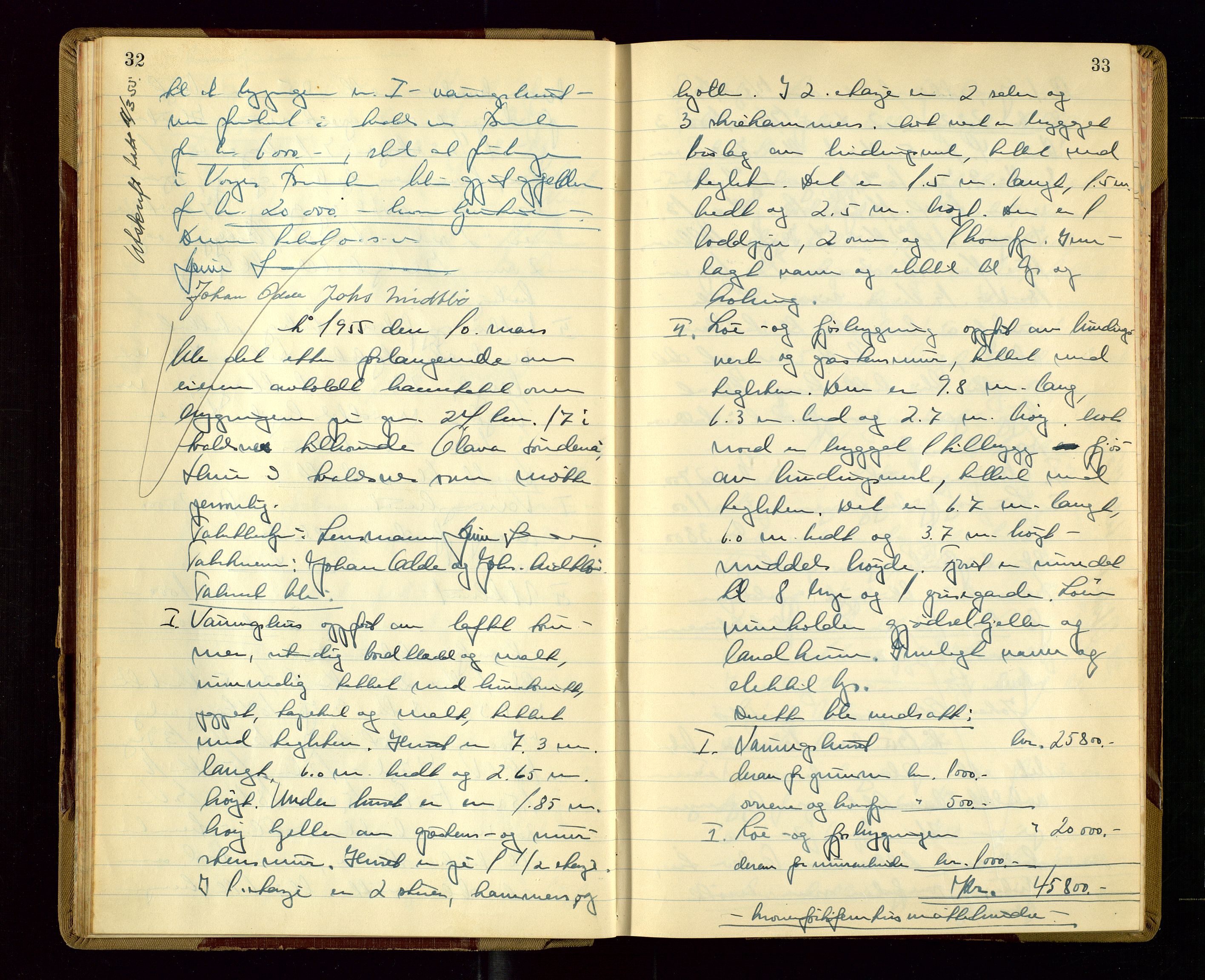 Avaldsnes lensmannskontor, AV/SAST-A-100286/Goa/L0010: "Branntakstprotokoll", 1955, p. 32-33